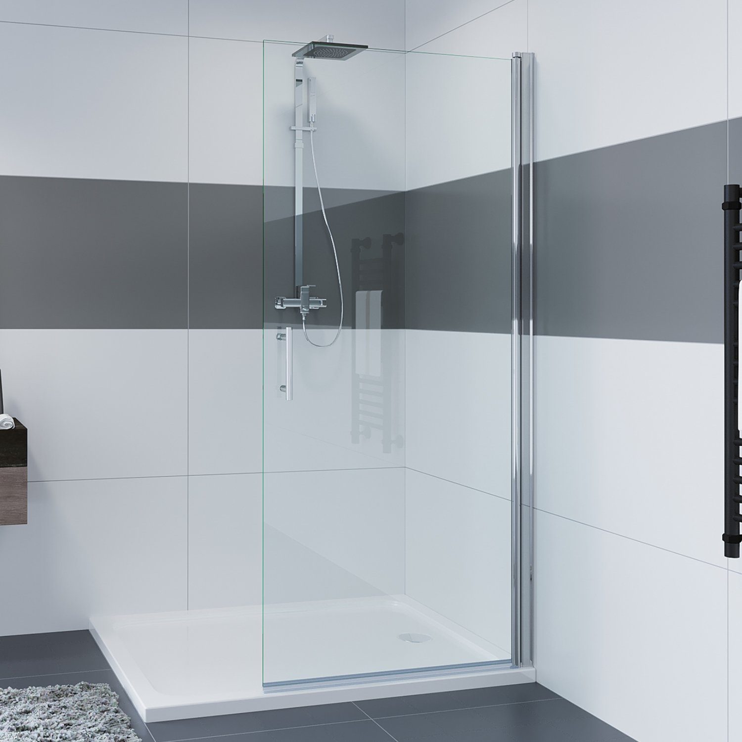 IMPTS Walk-in-Dusche Glaswand Dusche, glas, (70-100 günstig online kaufen