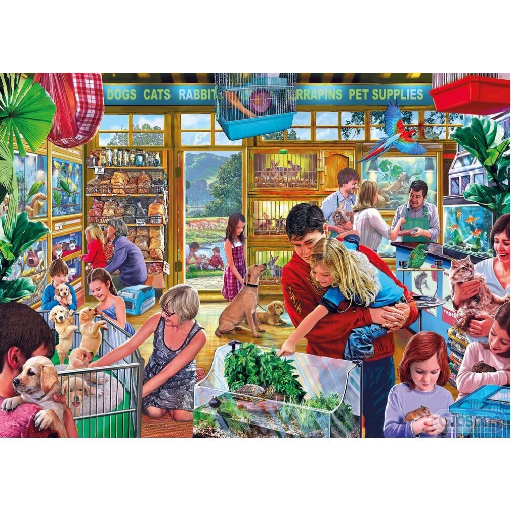 GIBSONS Puzzle Puzzle Haarige Freunde XL 500 Teile, Puzzleteile