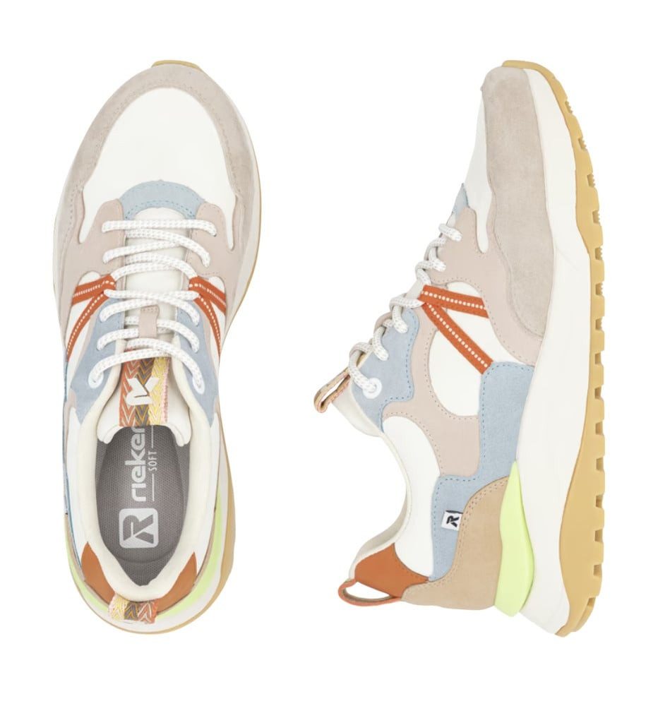 Rieker (Textil) W2501 rosa/bunt Damen Sneaker günstig online kaufen