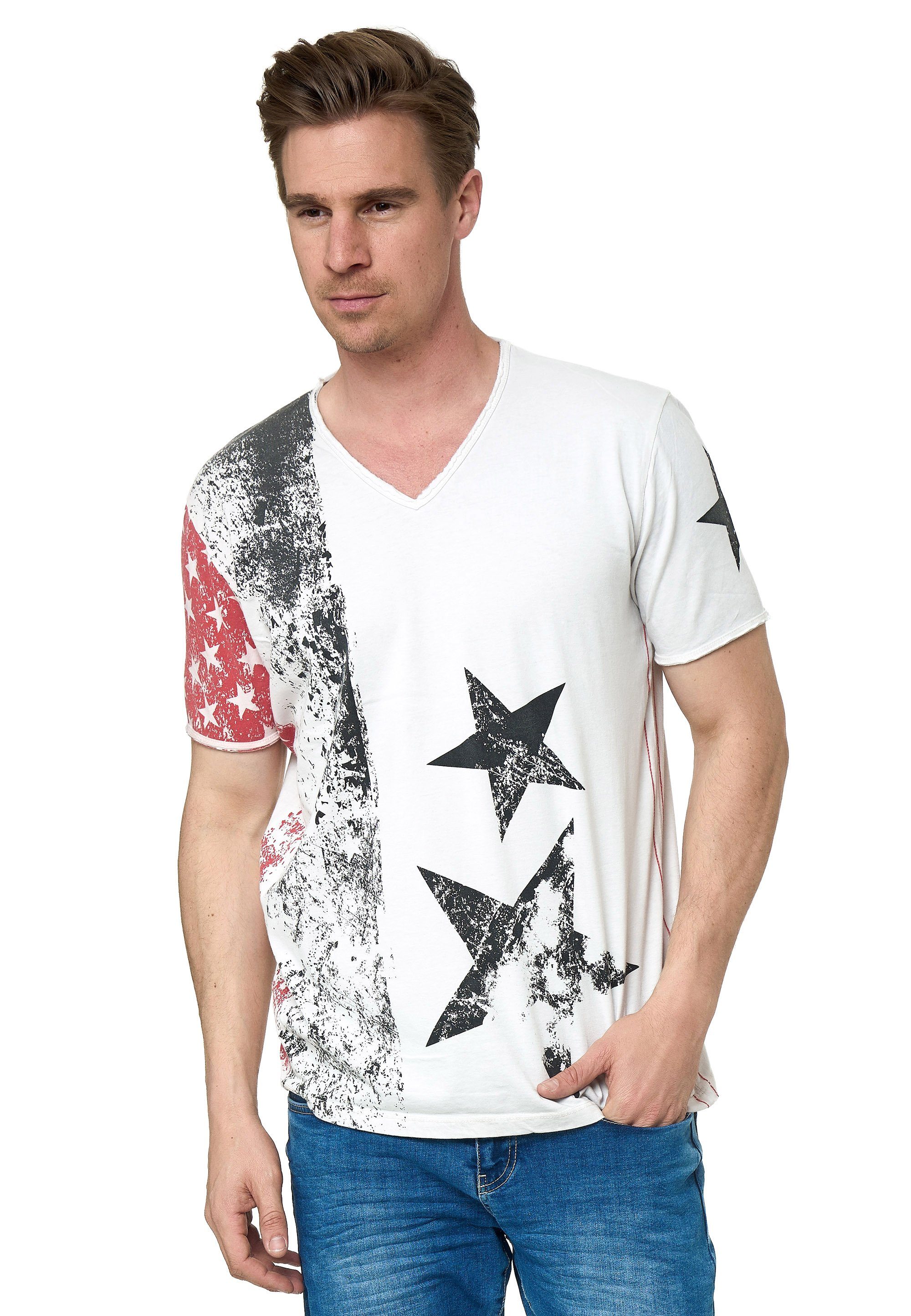 Rusty Neal T-Shirt, im verwaschenen Look günstig online kaufen