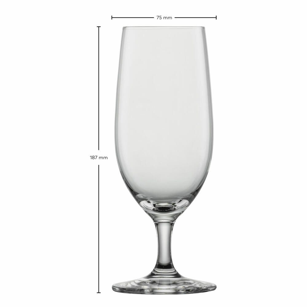SCHOTT-ZWIESEL Bierglas Beer Basic 4er Set, 380 ml, 4-tlg., Kristallglas