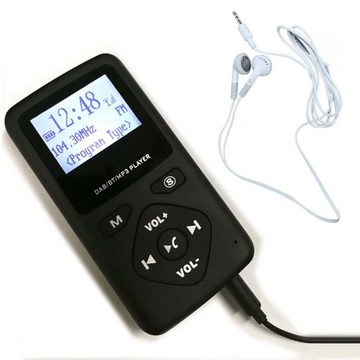 yozhiqu Taschen-MP3-Player, digitaler DAB/DAB+ FM-Radio-Kopfhörer Digitalradio (DAB)