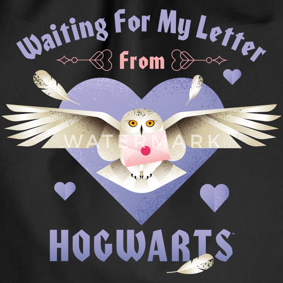 Spreadshirt Turnbeutel Harry Potter Hedwig Spruch Brief Aus Hogwarts Turnbeutel (1-tlg)