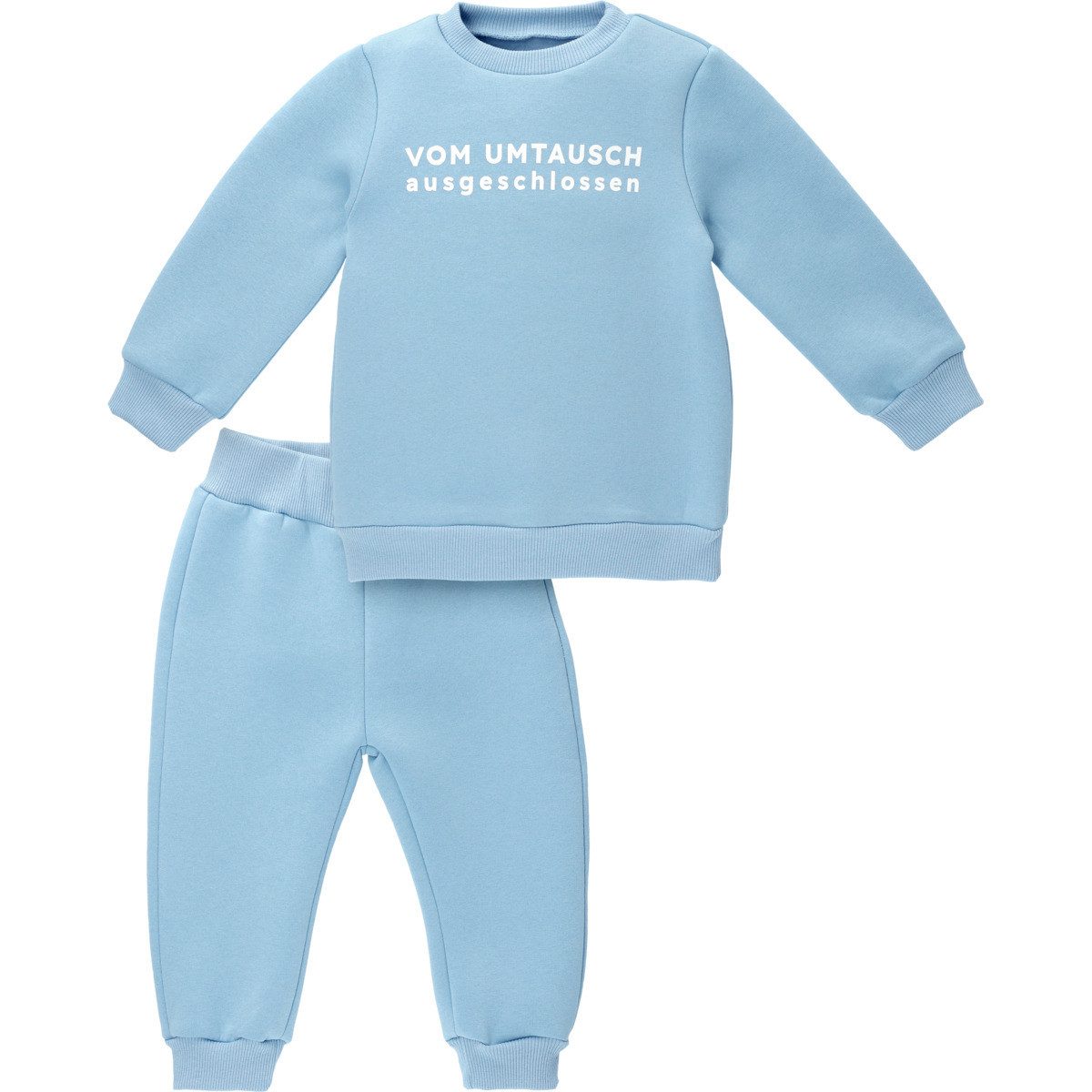 MaBu Kids Langarmshirt & Hose Vom Umtausch ausgeschlossen Unisex Kinder (2-tlg) Kinderset, Kinder Outfit, Kinder Langarmshirt, Kinderhose, Zweiteiler