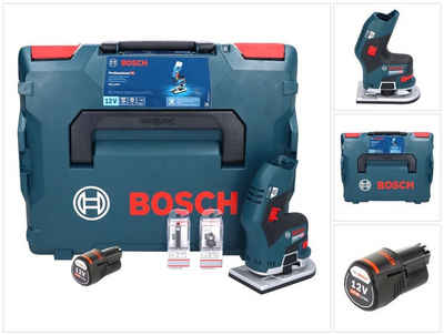 Bosch Professional Oberfräse Bosch GKF 12V-8 Professional Akku Kantenfräse 12 V + 1x Akku 3,0 Ah + L-Boxx - ohne Ladegerät