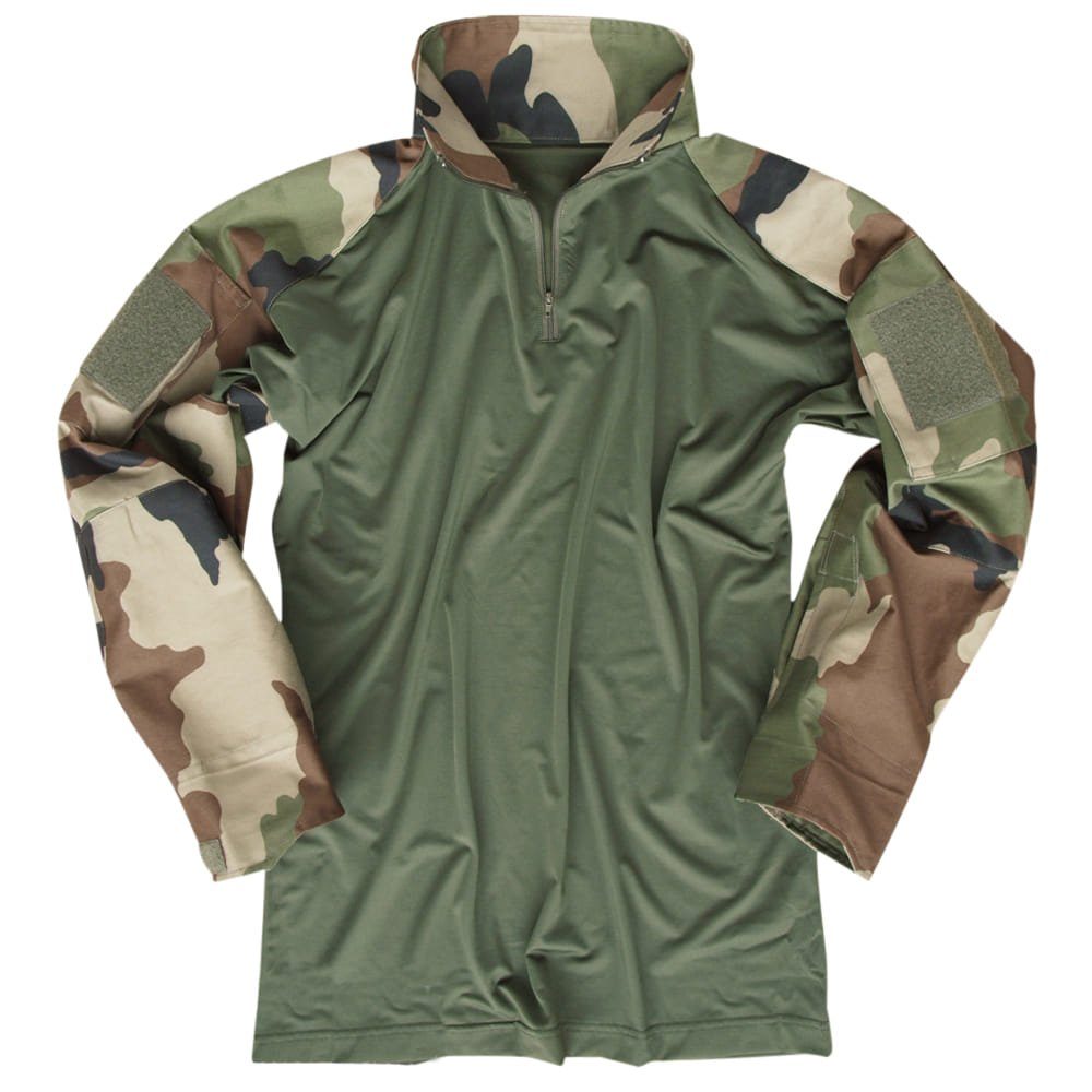 Mil-Tec Langarmshirt Militär Combat-Shirt Feldhemd Tactical