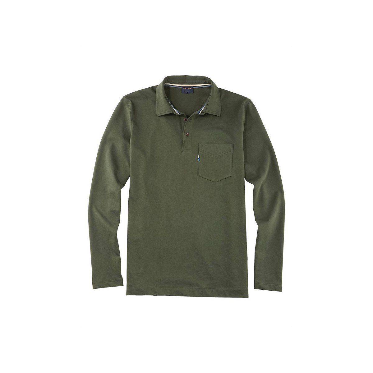(1-tlg) OLYMP Rundhalsshirt dunkel-grün