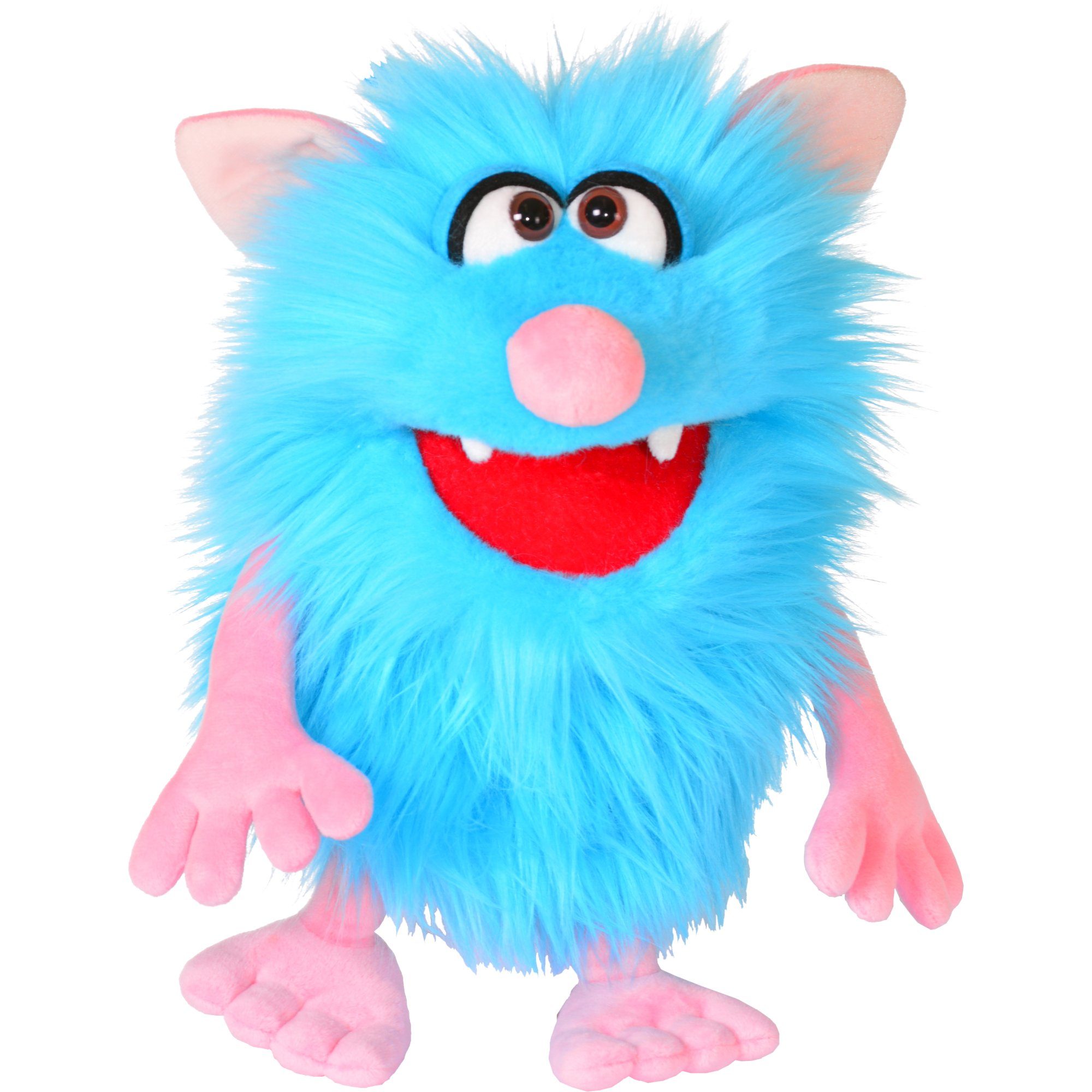Handpuppe Living Puppets Handpuppe Schorsch W819 Hellblaues Monster to go