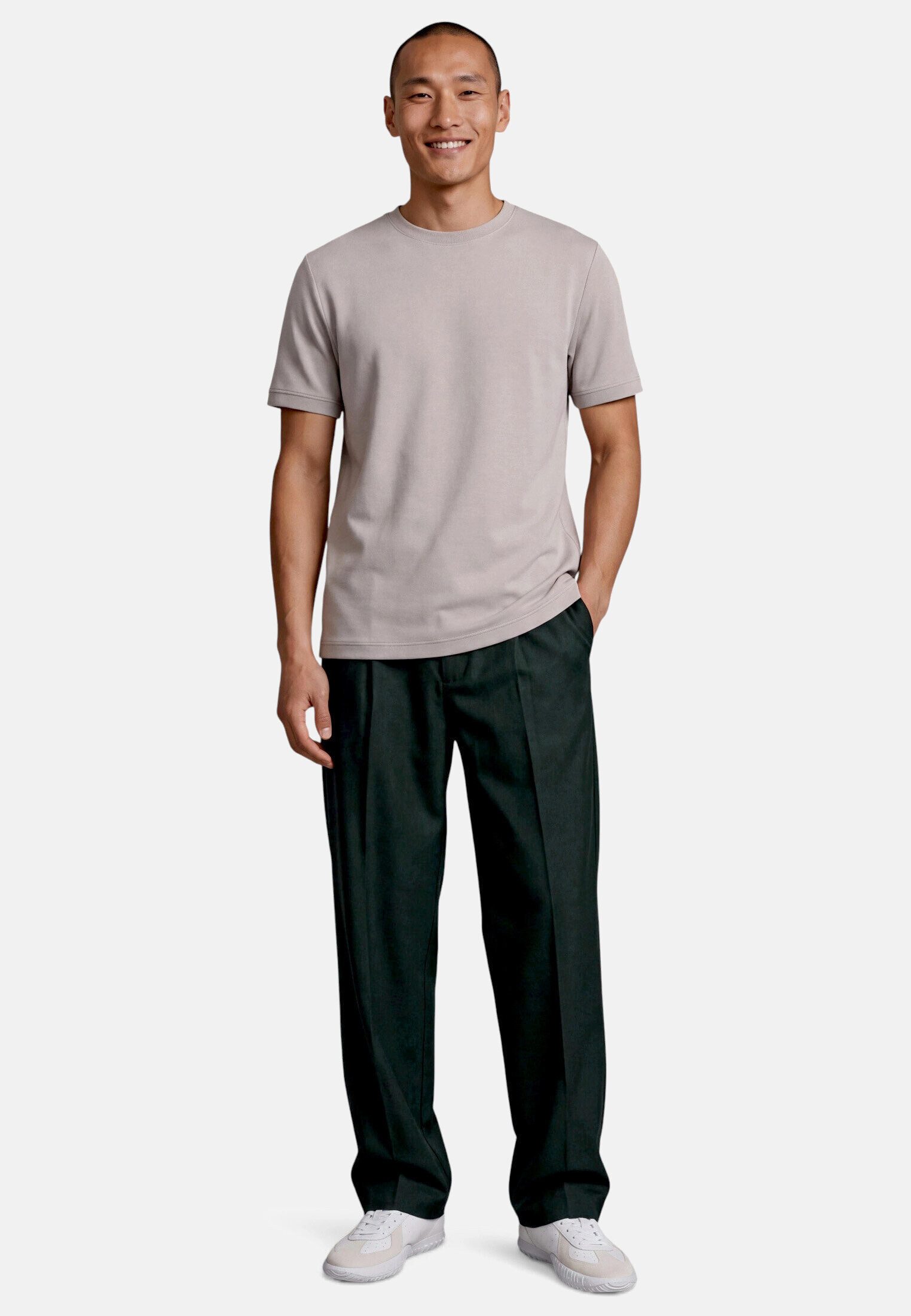 Zero Stoffhose Herren mit Eingrifftaschen Plain/ ohne Details