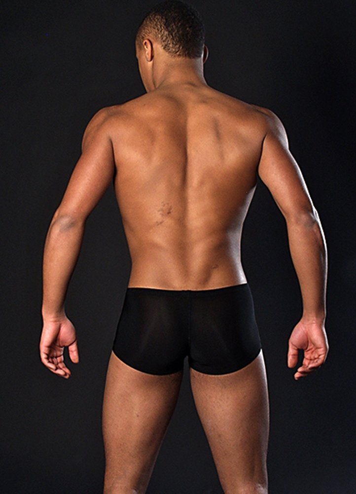 schwarz Boxershorts MANSTORE Underwear Manstore Pushup Pants M101 (1-St)