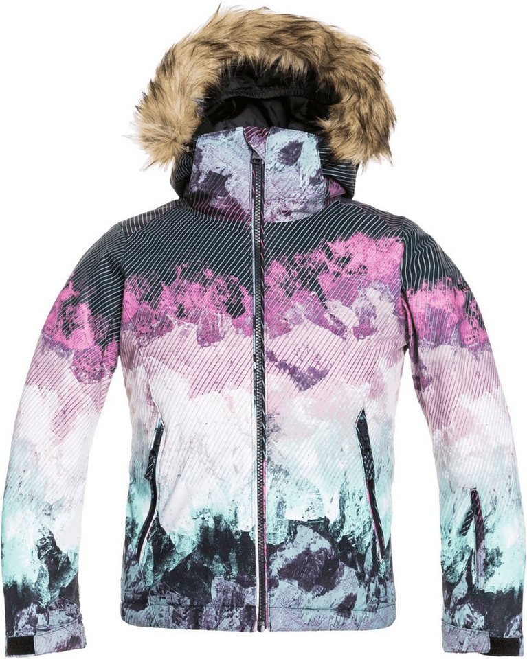 Roxy Mädchen Winterjacke Snowboardjacke Jacke abnehmbare Kapuze 