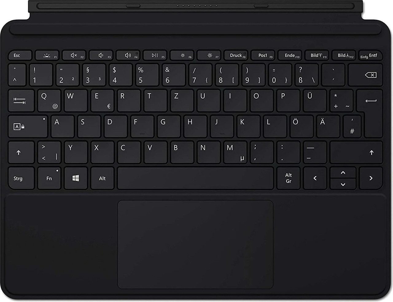 Microsoft Microsoft Surface Go 2 Type Cover, schwarz, DE, Business (Chiclet, Touchpad (Glas), beleuchtete Tastatur, Beschleunigungssensor)