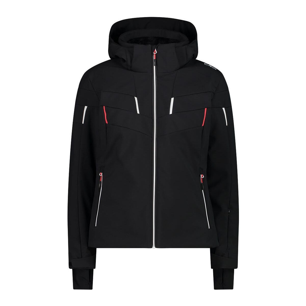 CMP Skijacke Woman Jacket Zip Hood Vielseitige und wasserdichte Softshell-Jacke mit hoher