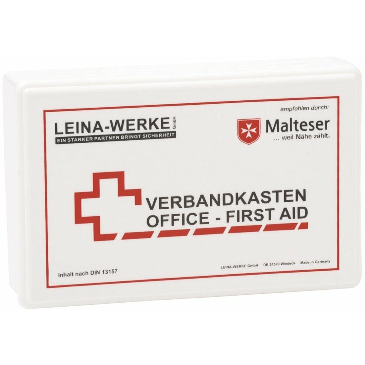 Leina-Werke Erste-Hilfe-Set Betriebsverbandskasten Office First Aid DIN 13157 weiß