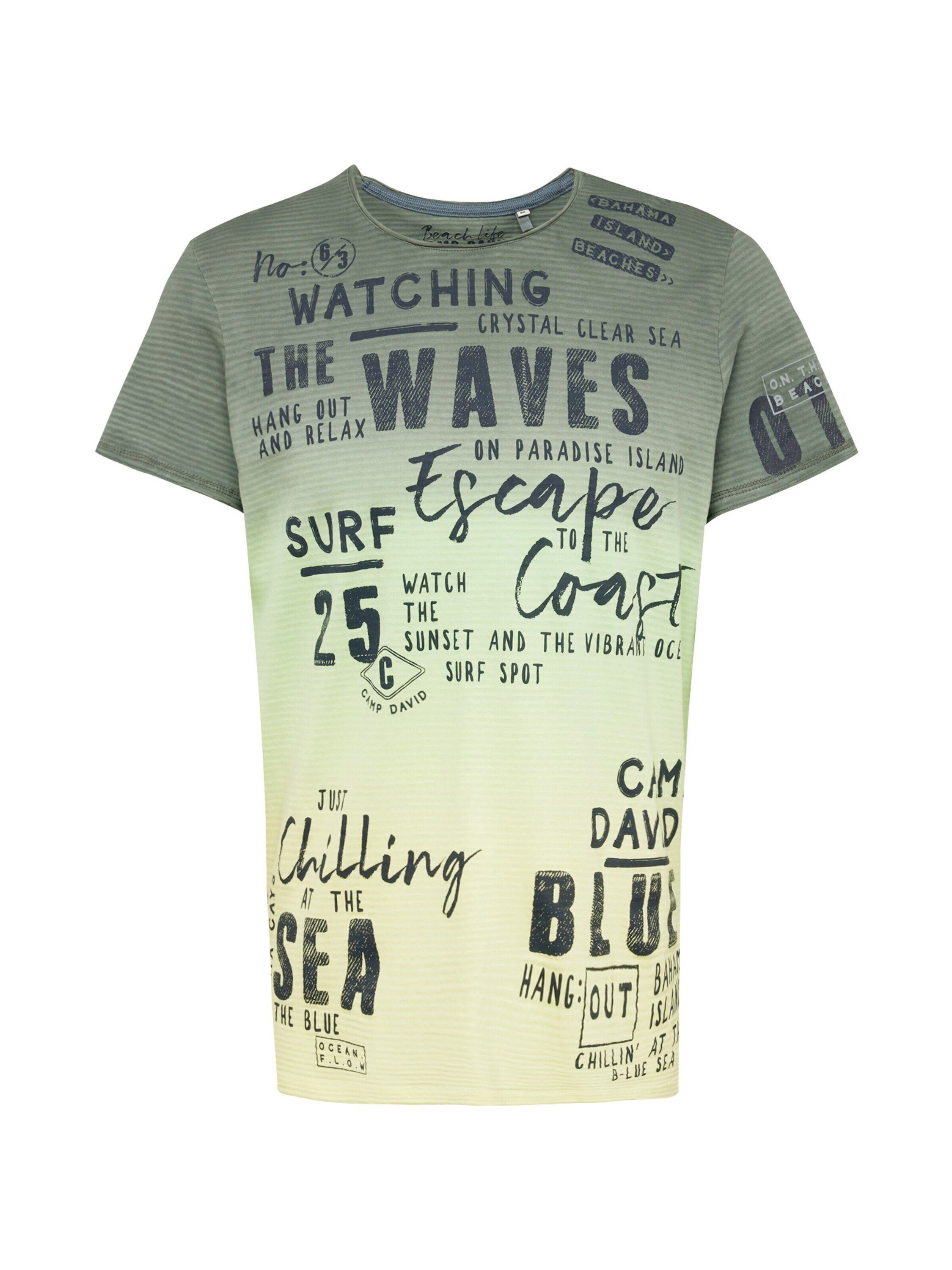 CAMP DAVID grey (1-tlg) surf T-Shirt