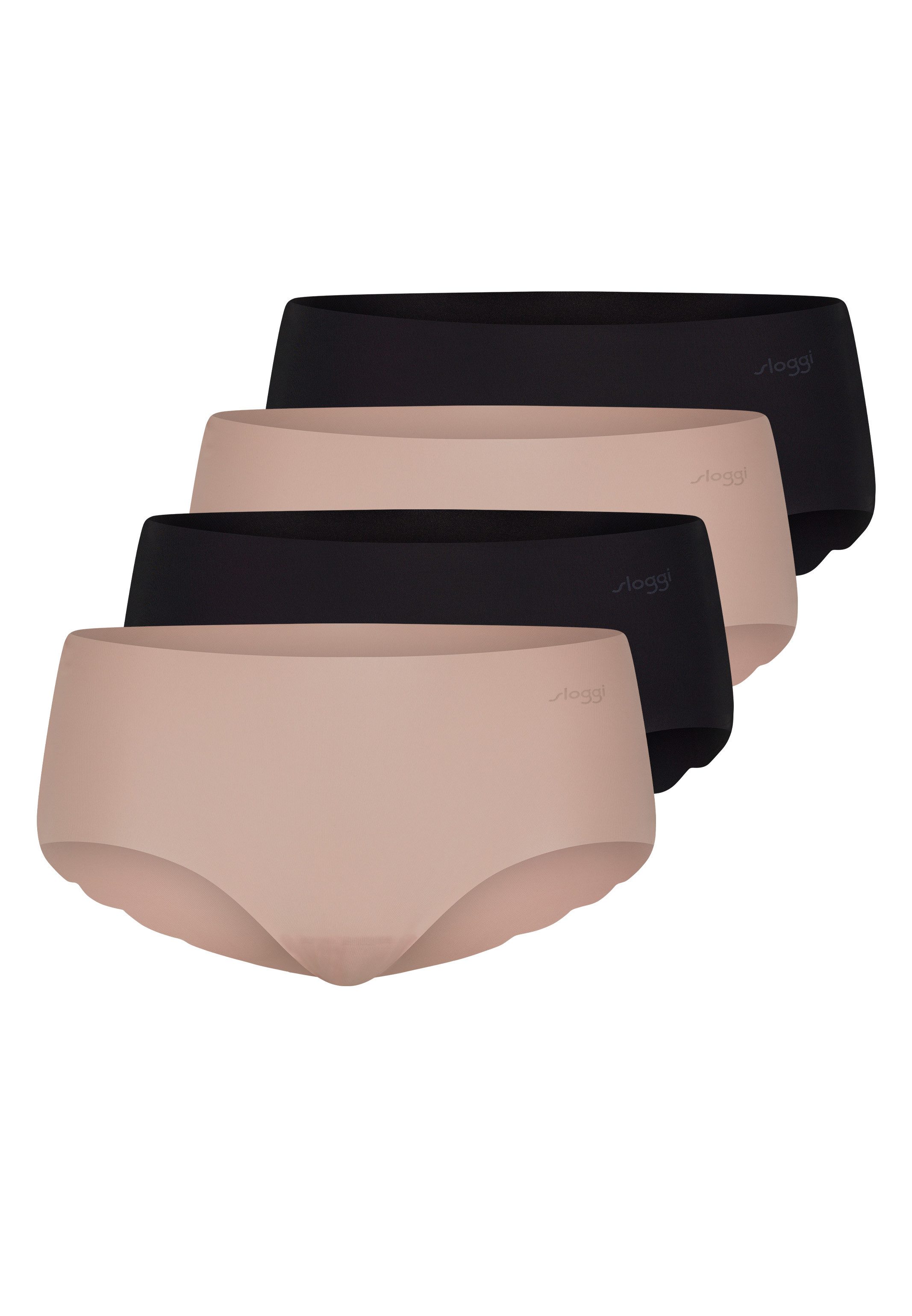 sloggi Panty 4er Pack ZERO Microfibre 2.0 (Spar-Set, 4-St) Short Slip - Nahtlos - Kein Abzeichnen unter Kleidung