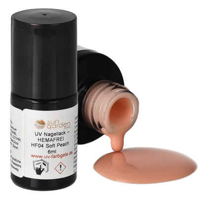 Sun Garden Nails Nagellack HF04 Soft Peach - UV Nagellack 6ml – HEMAFREI
