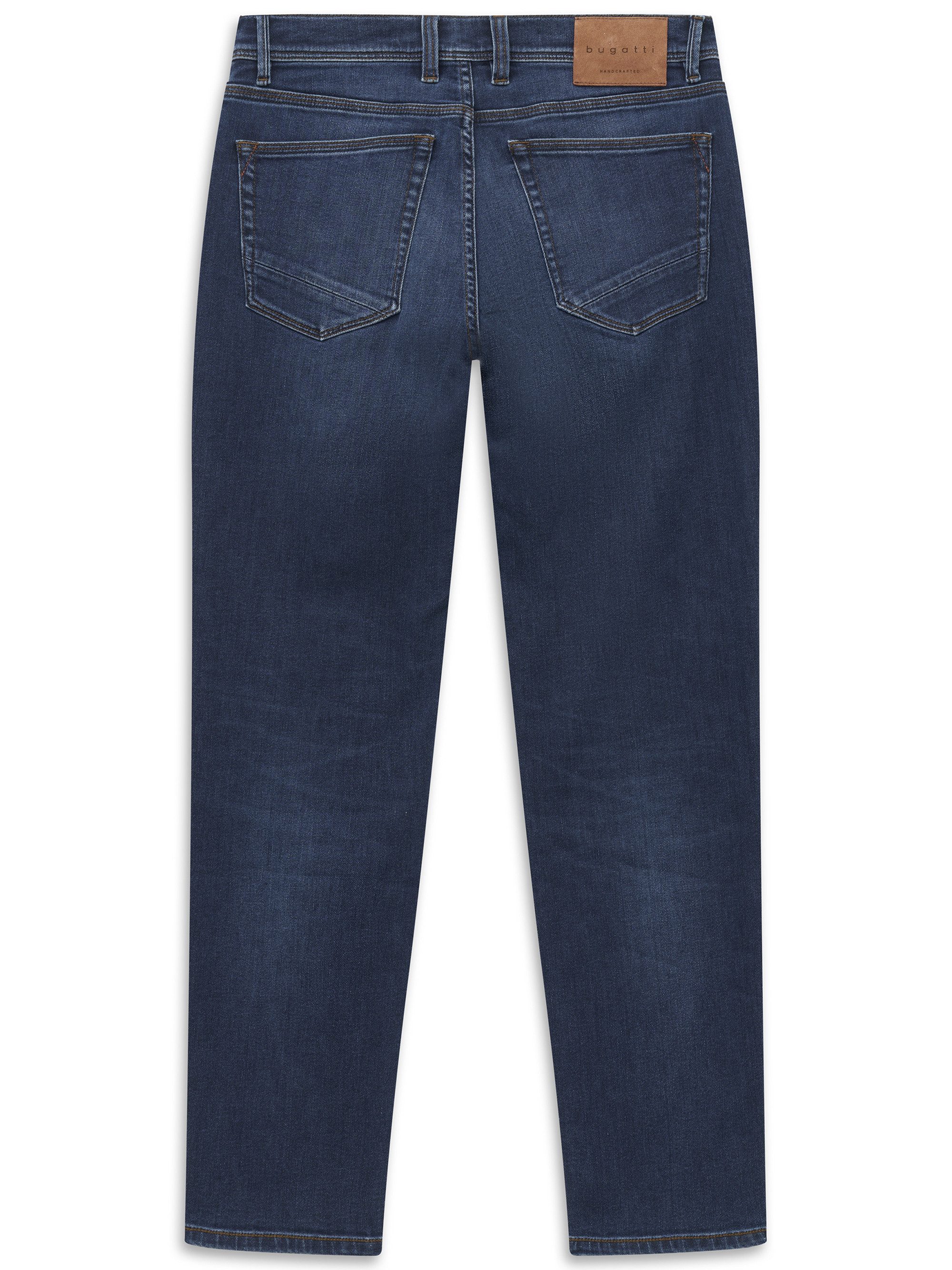 bugatti 5-Pocket-Jeans Slim Fit Slim Fit Candiani Denim Used Wash