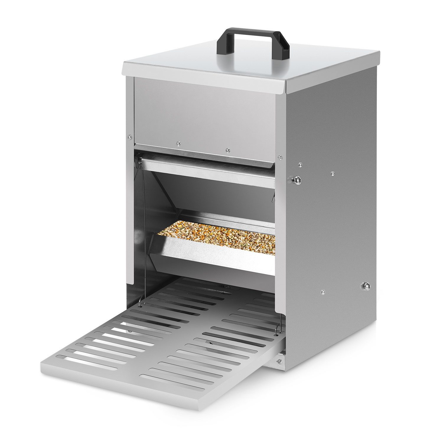 Clanmacy Futterautomat Hühner Automatische mit Deckel 5KG Futterspender Abf günstig online kaufen