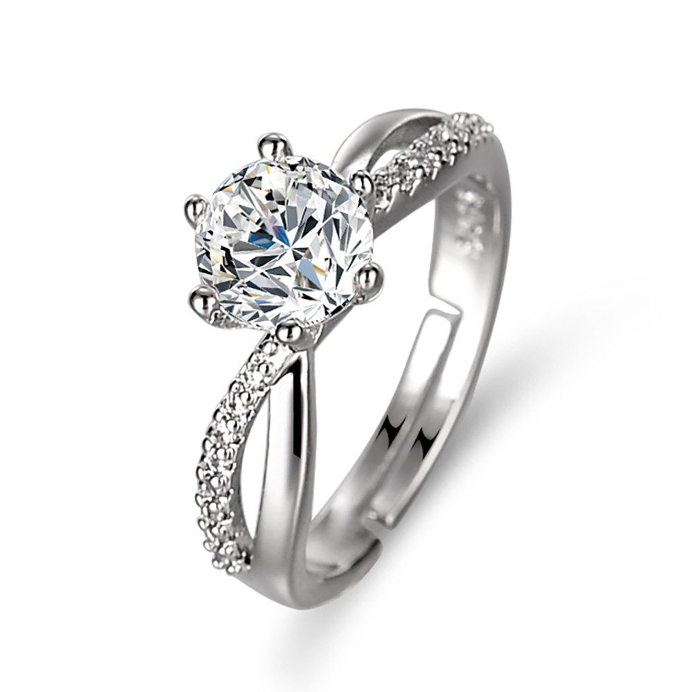 The Beauty House Fingerring Verlobungsring silberfarbiger günstig online kaufen