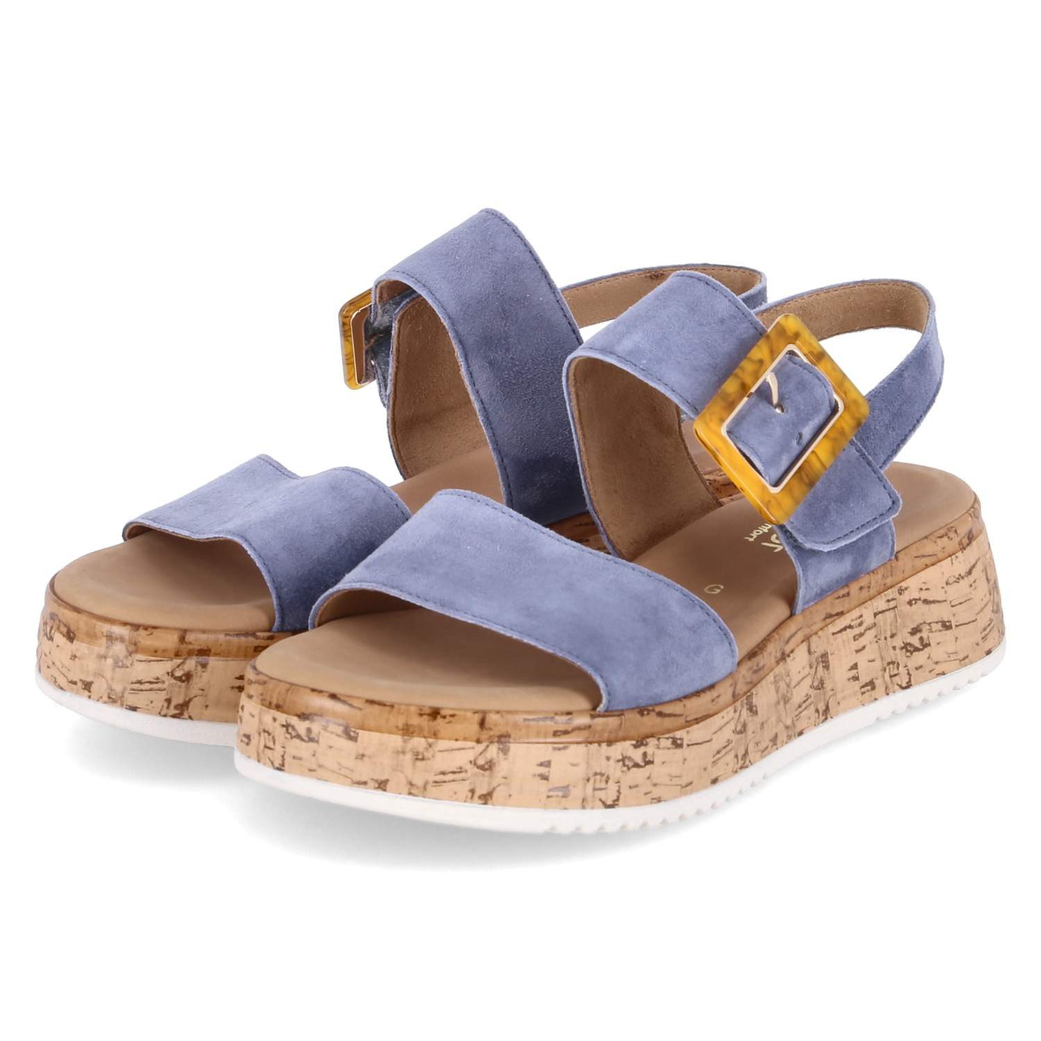 Gabor Gabor 62.744.26 Damen Rauleder blue Sandalette