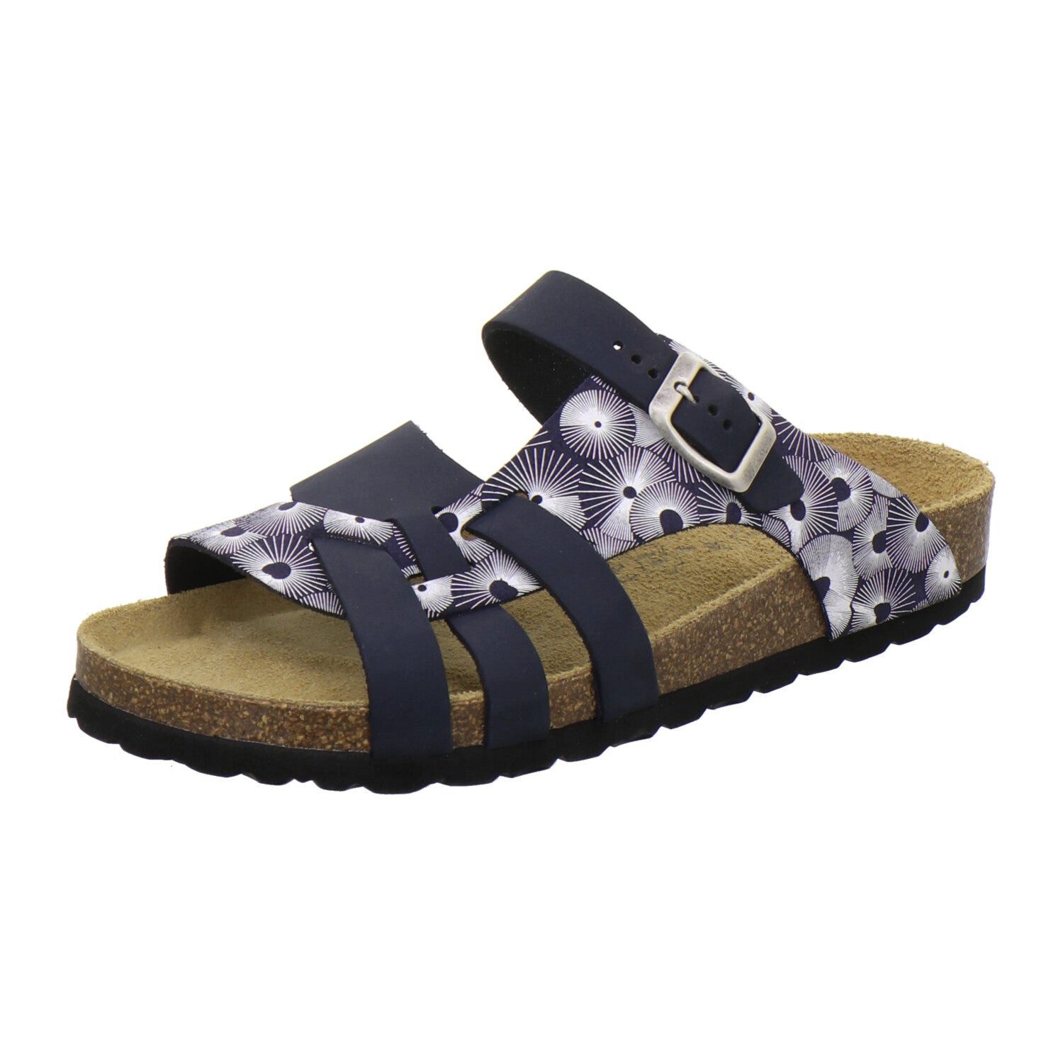 AFS-Schuhe Damen Kralle Pantolette aus Nubukleder mit Fußbett, Made in Germany