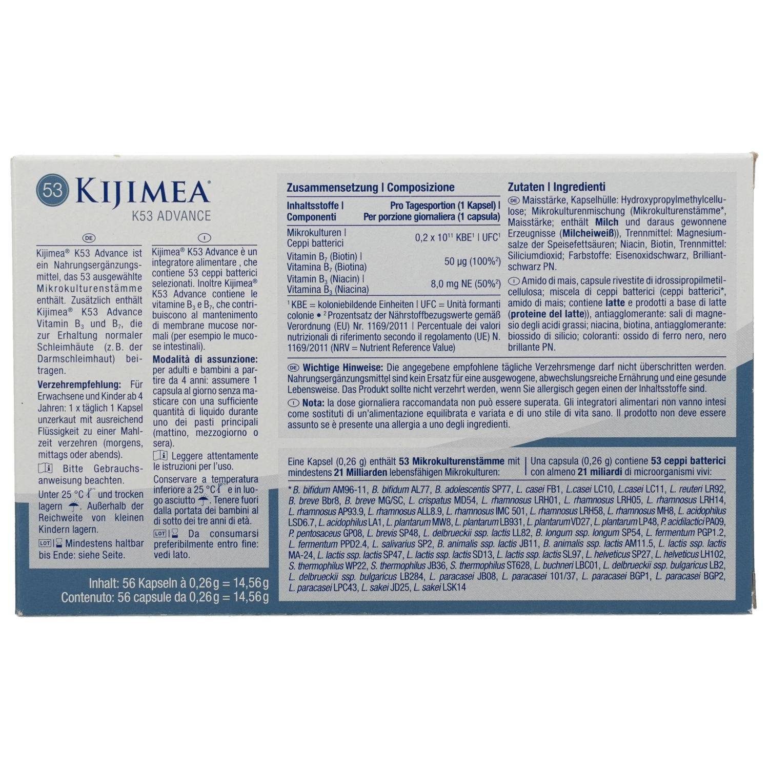 KIJIMEA KIJIMEA K53 Advance Kapseln Kapseln