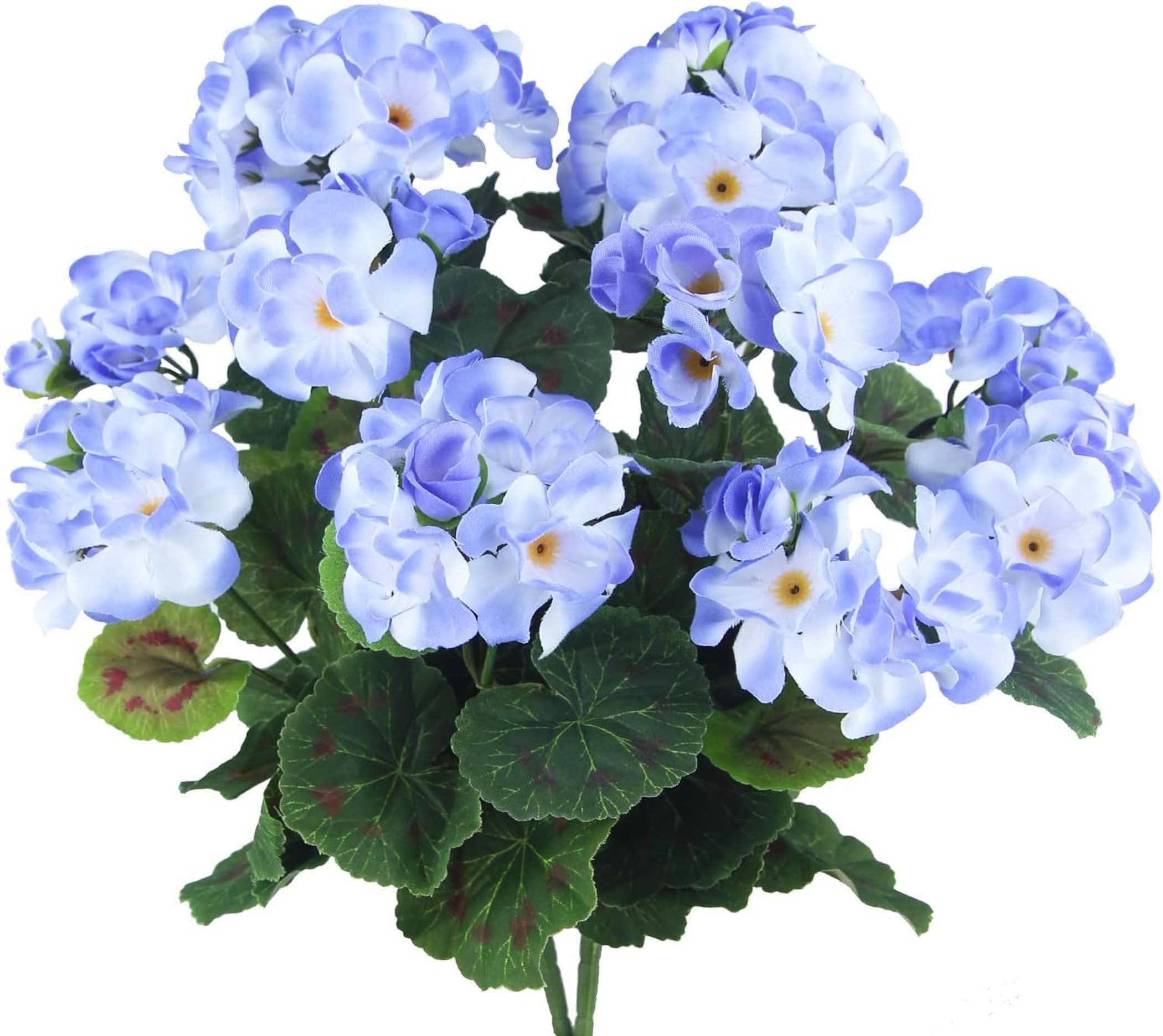 Kunstblumenstrauß 1/3/4 Bündel Künstliche Blumen Geranie Blumen Dekoration Faux, Agger