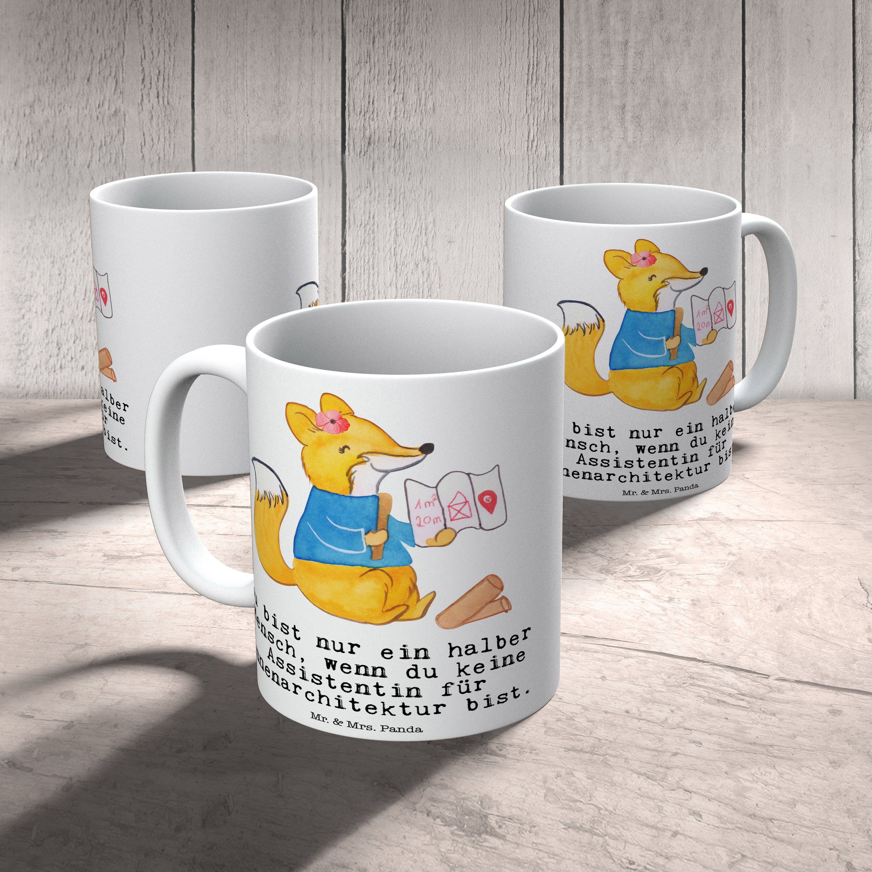 Tasse für Herz Panda - Geschenk, Teetasse, mit Mr. & Weiß Mrs. - Innenarchitektur Keramik Assistentin