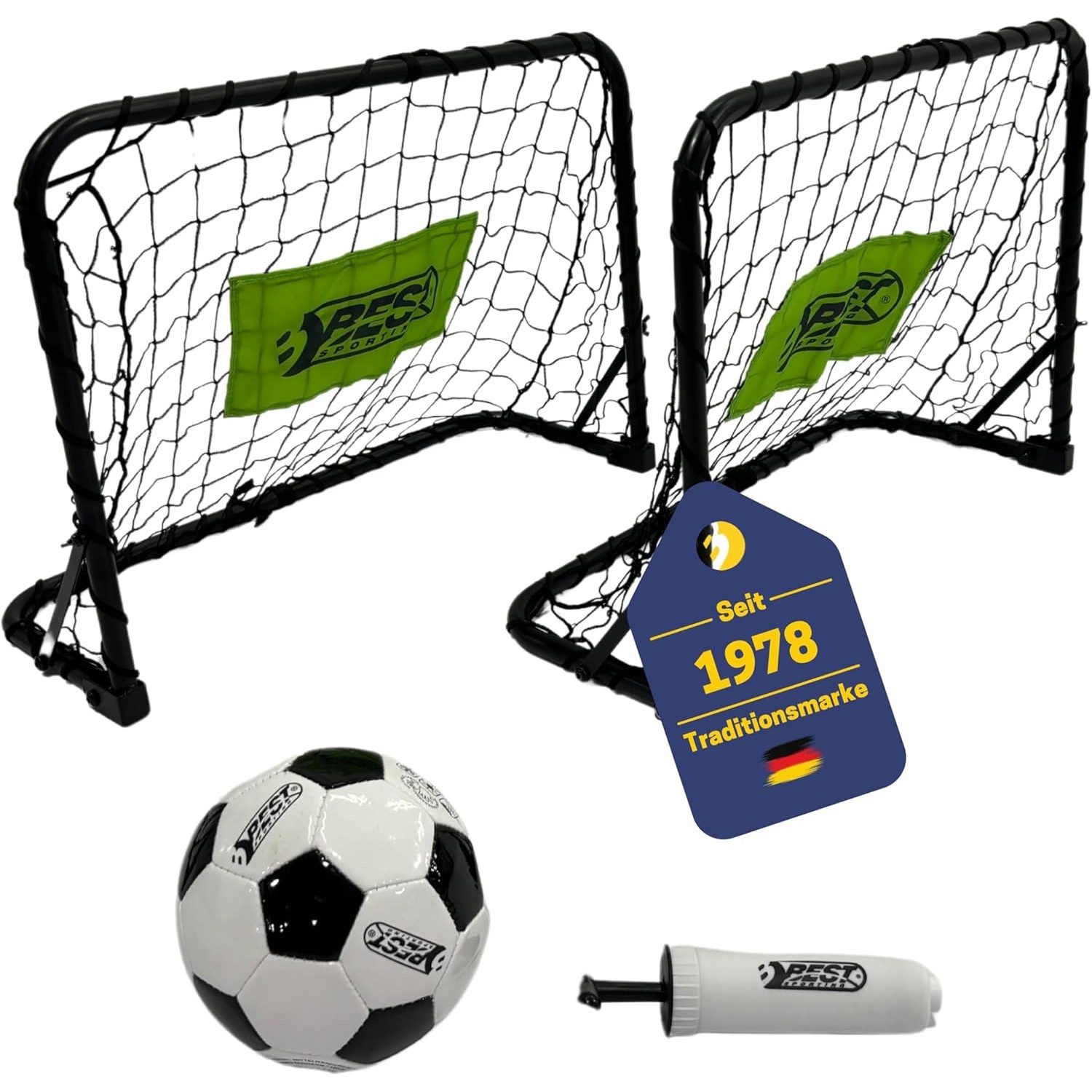 Fußballtor 11069 Mini Fußballtor Set inkl. 2x Mini Tore