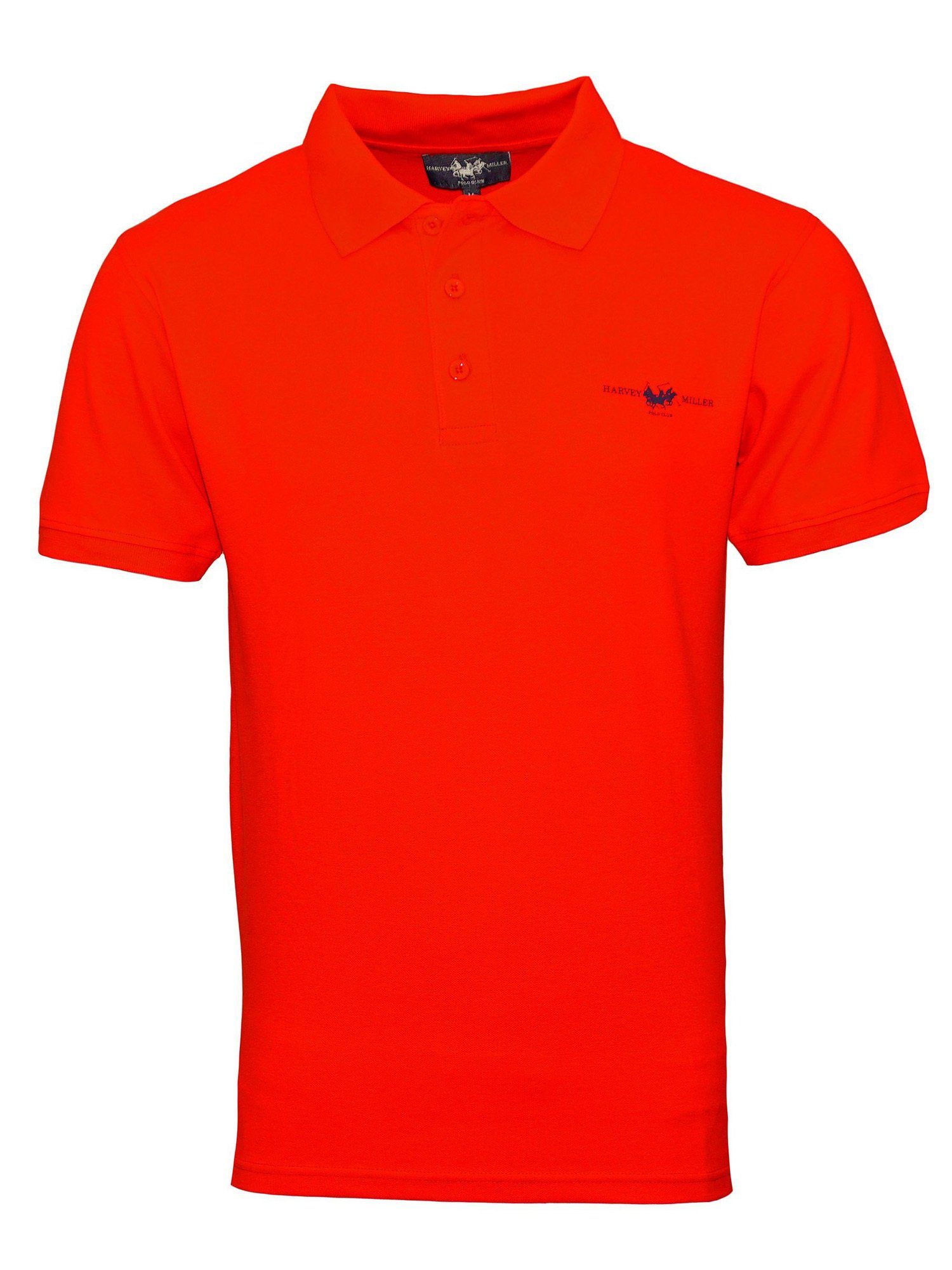 Harvey Miller Poloshirt Shirt Poloshirt rot (1-tlg) Pique