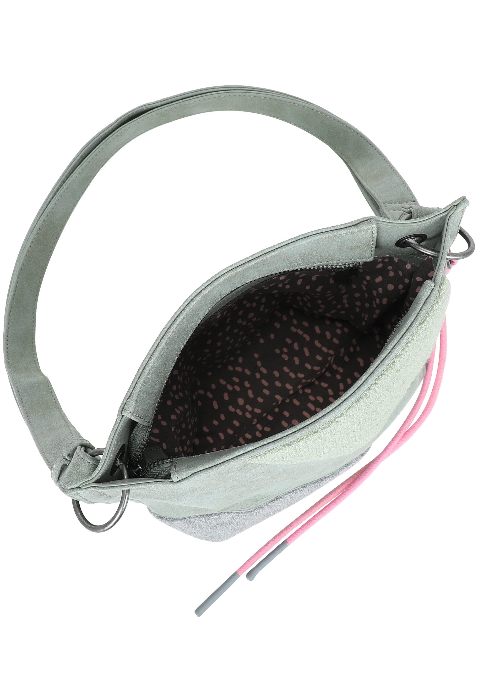 Fritzi aus Preußen Schultertasche Fritzi03 Limited Happy Flocked Jive Soft Berry, mit moderner Flockung