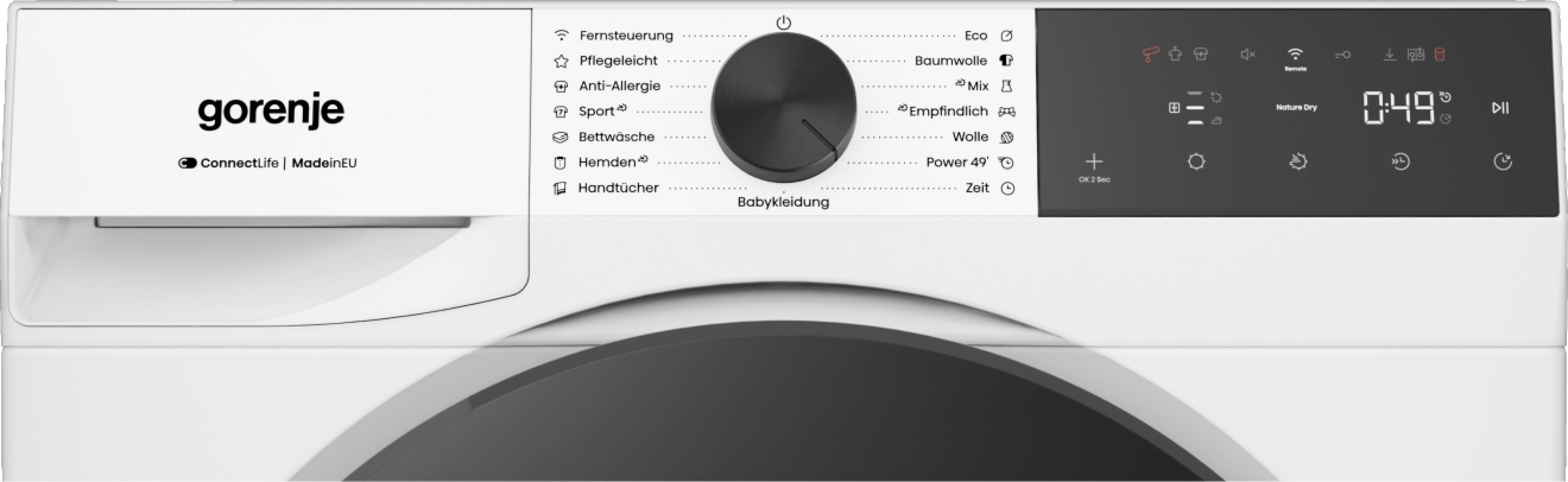 GORENJE Wärmepumpentrockner G400 D5G48D, NatureDry Schonung, FastDry 49, Knitterschutz