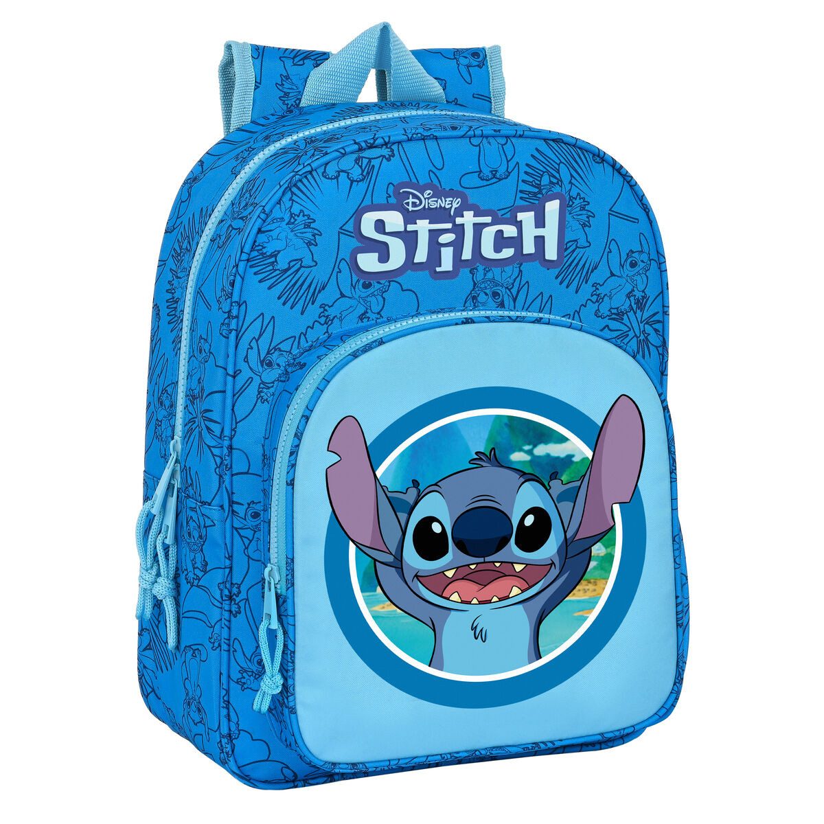 Stitch Schulrucksack, Schulrucksack Stitch Blau 26 x 34 x 11 cm