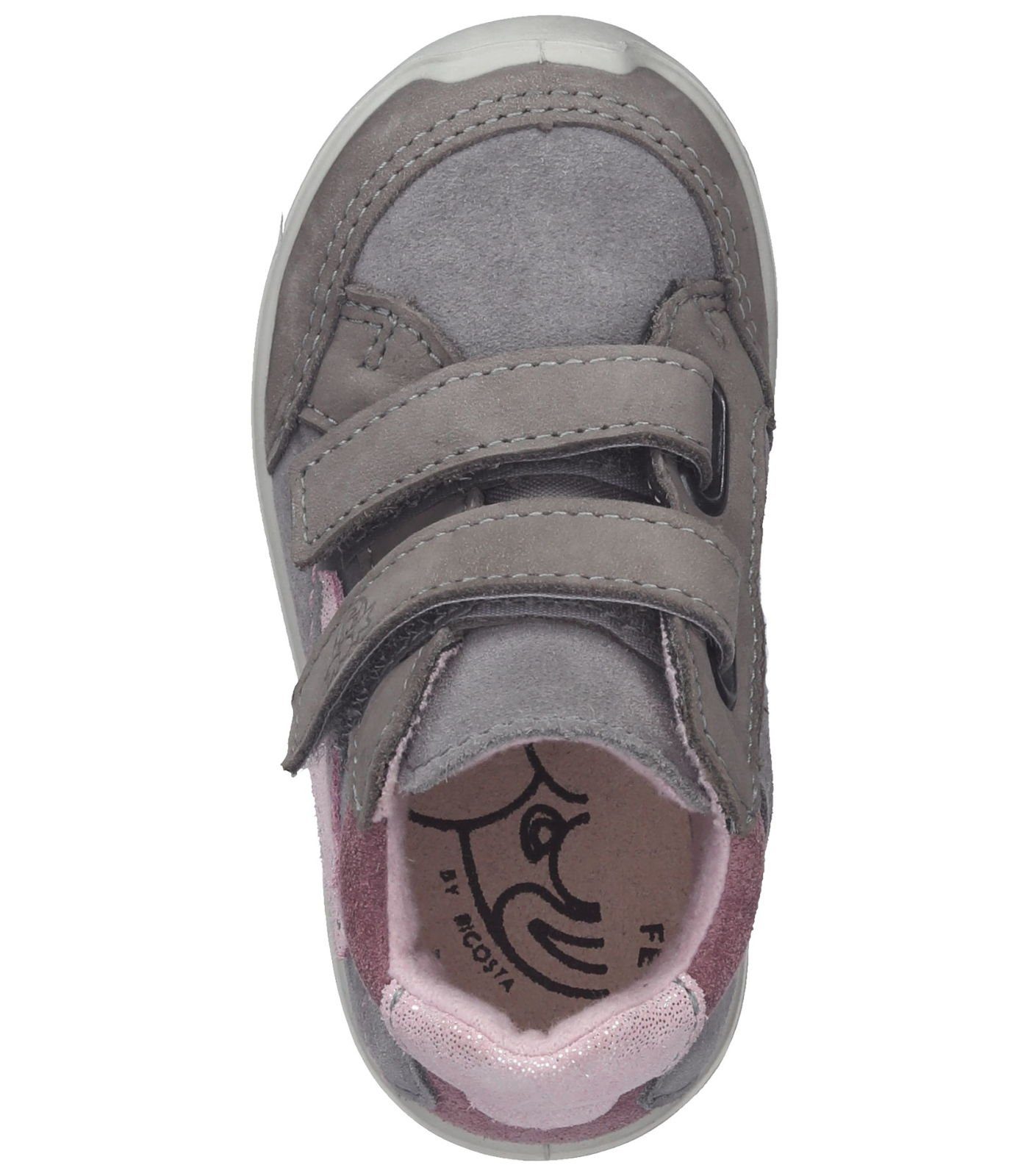 Ricosta Pepino Leder/Textil Grau Sneaker Sneaker Rosa