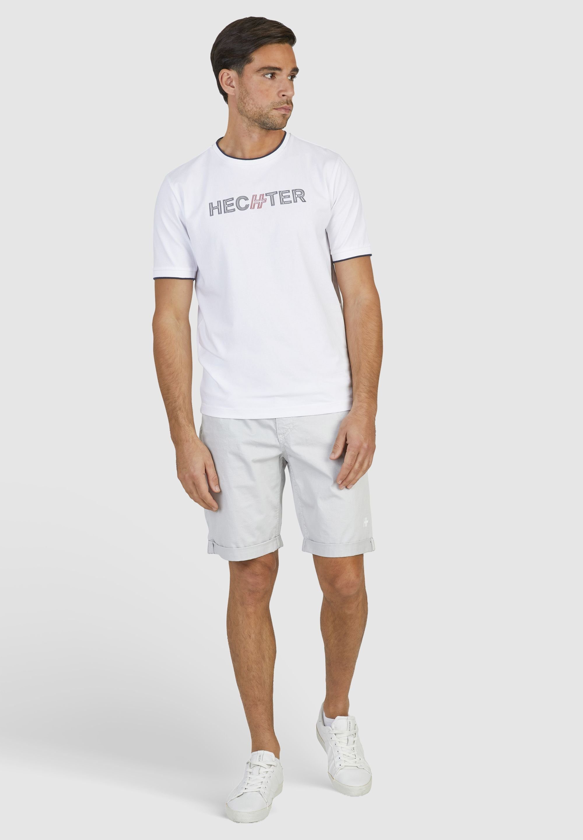 HECHTER PARIS T-Shirt mit Rundhalsausschnitt white
