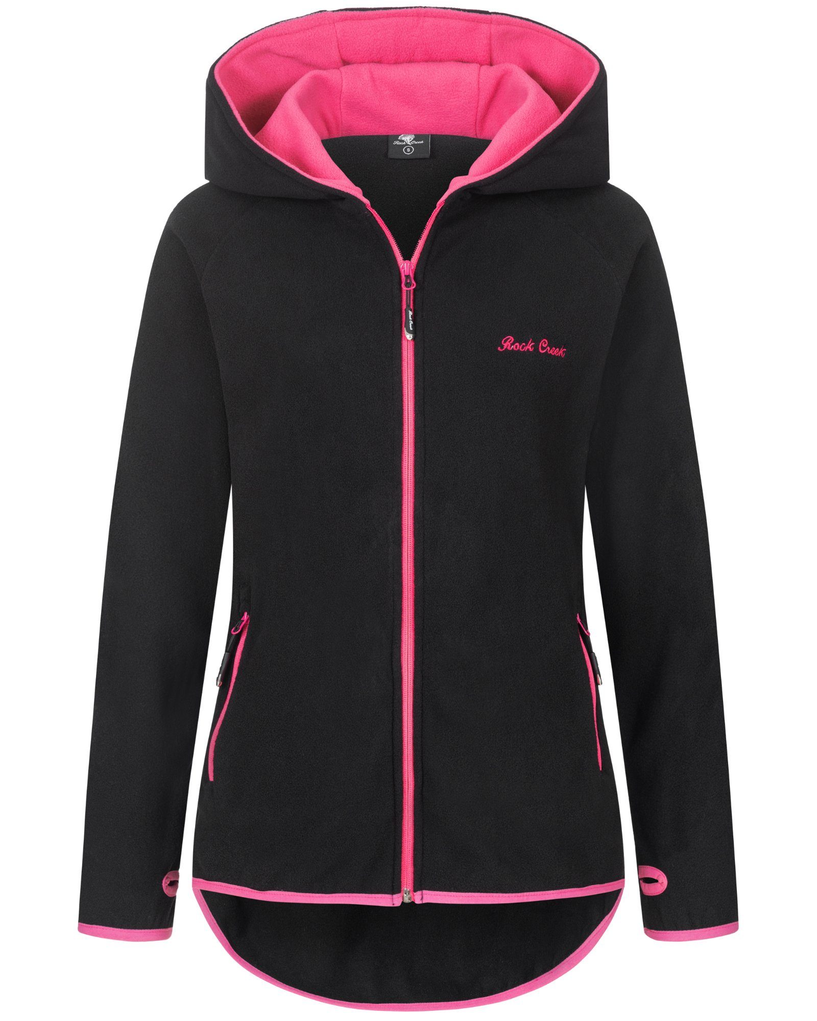 Rock Creek Fleecejacke Damen Fleecejacke Lang D-502 günstig online kaufen