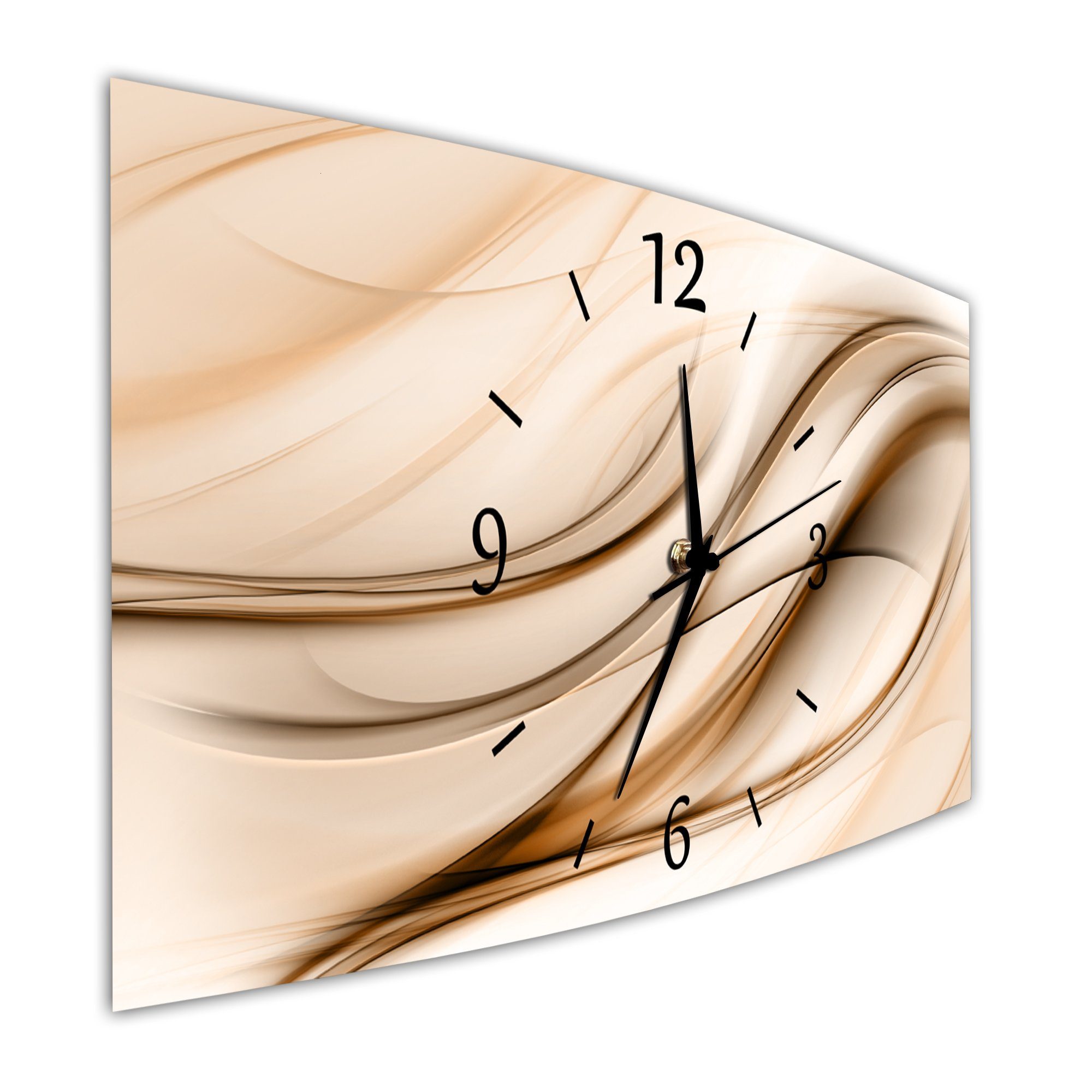 Bilder-Manufaktur Wanduhr BM-9555-1 (BM, Funkuhr oder Quarzuhr, kein Ticken, lautlos, geräuschlos, gross)