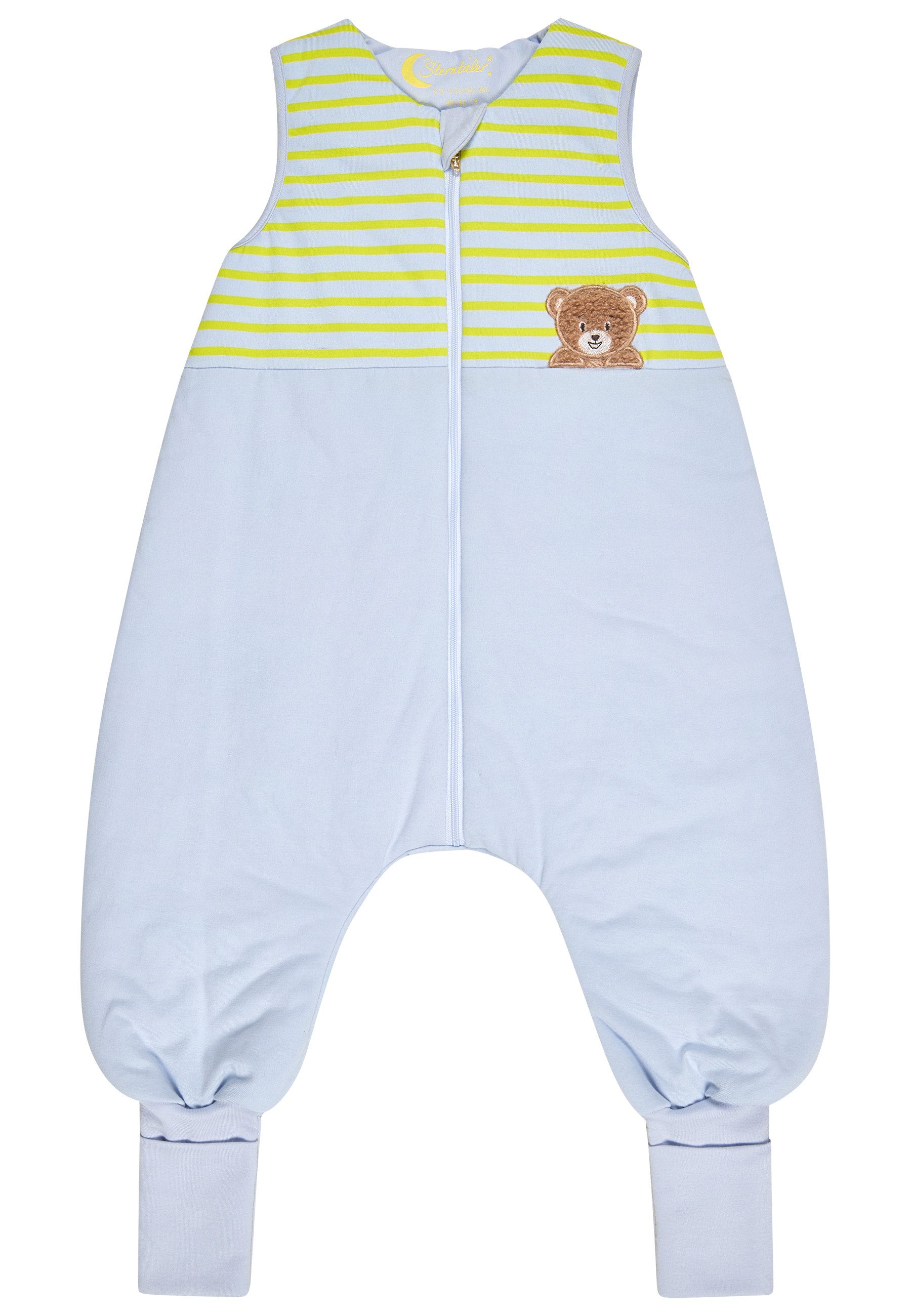 Sterntaler® Babyschlafsack Schlafsack mit Beinen 92/98 FAMILIE BÄR (1 tlg), Jersey, Hydrocool, mit Beinen, Fußstulpen, Zwei-Wege-Reißverschluss