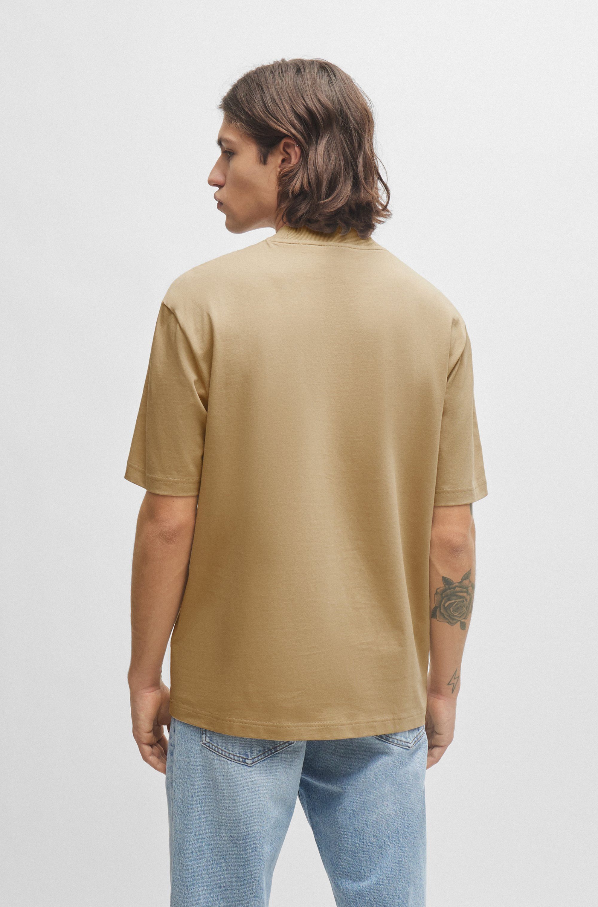 HUGO Blue T-Shirt "Nieros" mit Logo-Patch günstig online kaufen