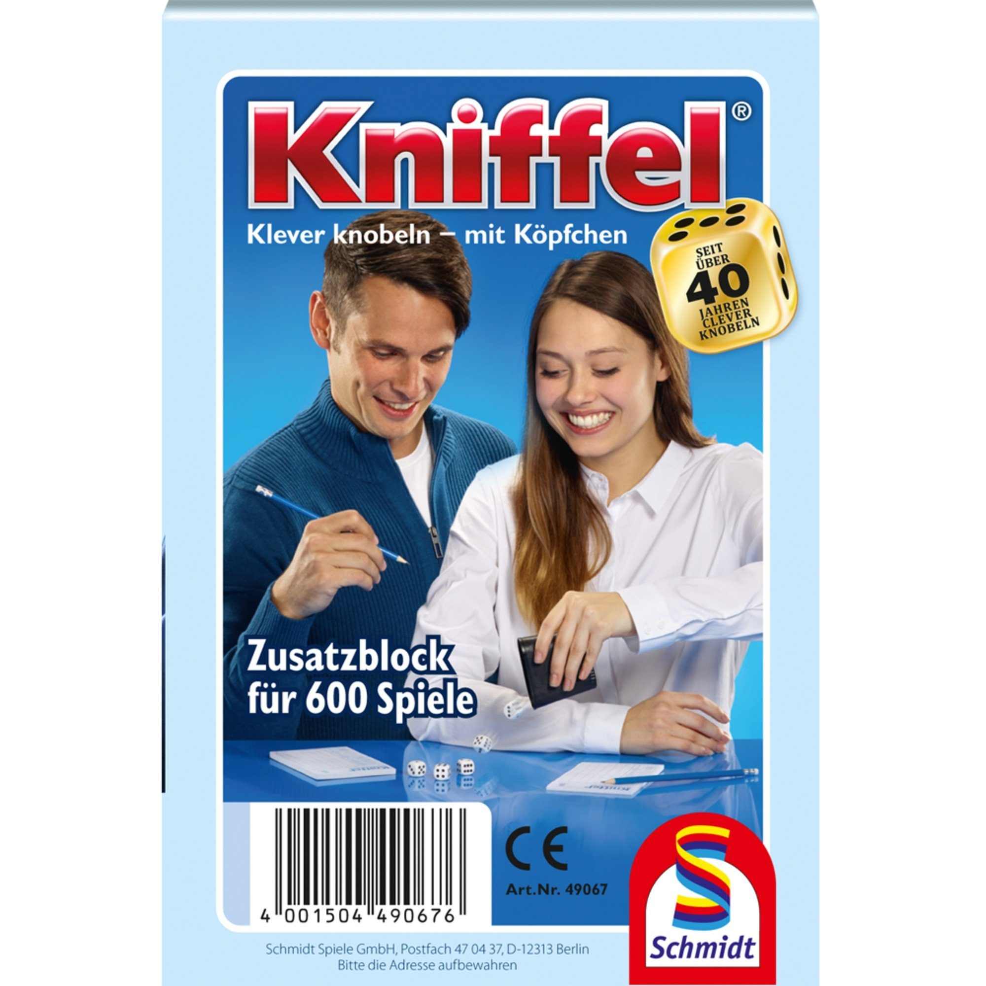 Schmidt Spiele Spiel Schmidt Spiele Kniffelblock, Würfelspiel