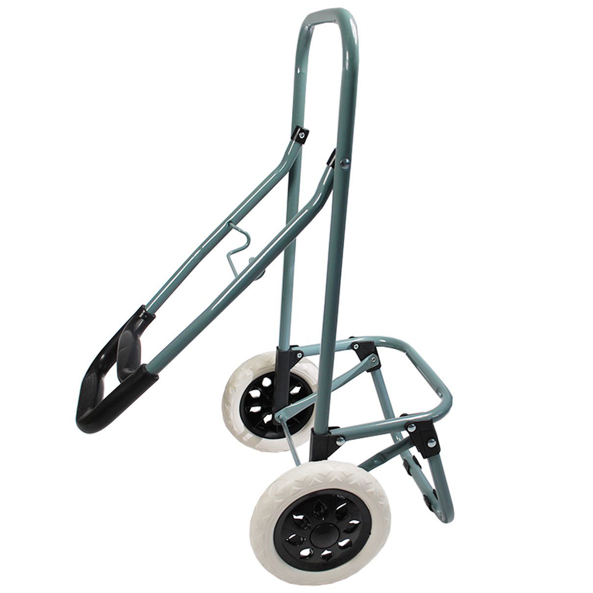 HELO24 Einkaufstrolley Trolley Einkaufswagen Handwagen Koffer Handgepäck blau klappbar – Bild 4 von 5