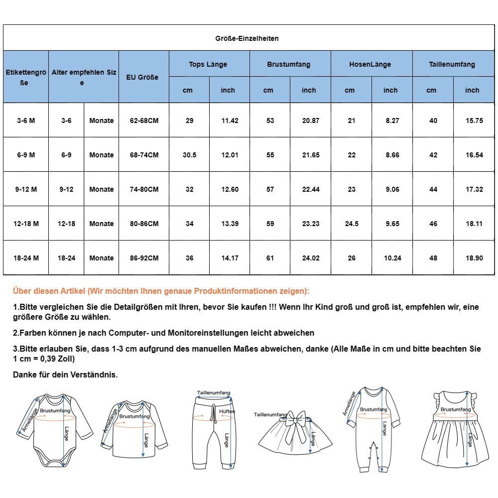 Kontrastfarben für LAPA Freizeitanzug Shorts Shirt 2-teiliger & Jungen Baby Baumwoll-Softanzug in