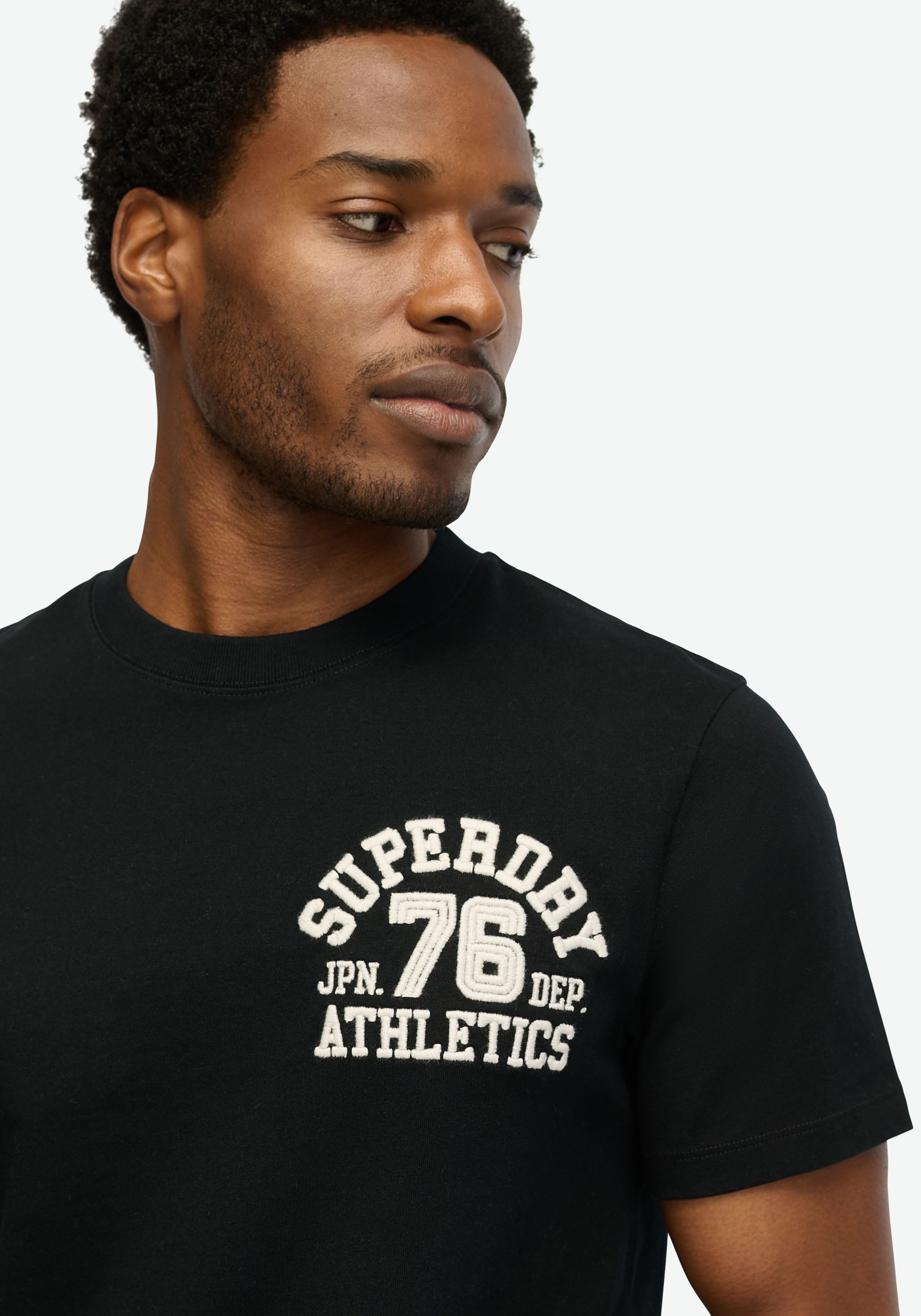Superdry Kurzarmshirt EMBROIDER SUPERSTATE LOGO TEE günstig online kaufen