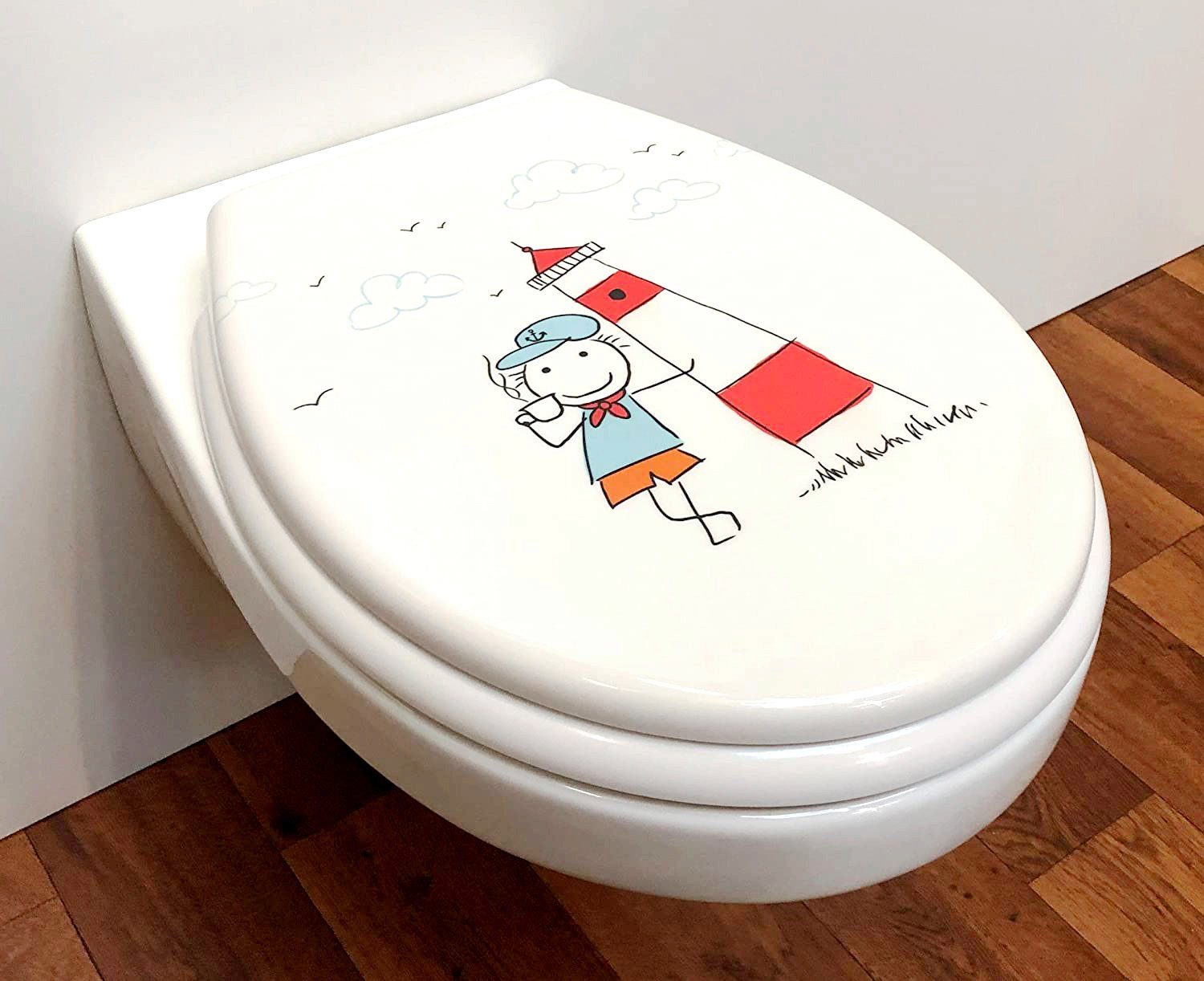 ADOB WC-Sitz Leuchturm, Absenkautomatik, zur Reinigung abnehmbar günstig online kaufen