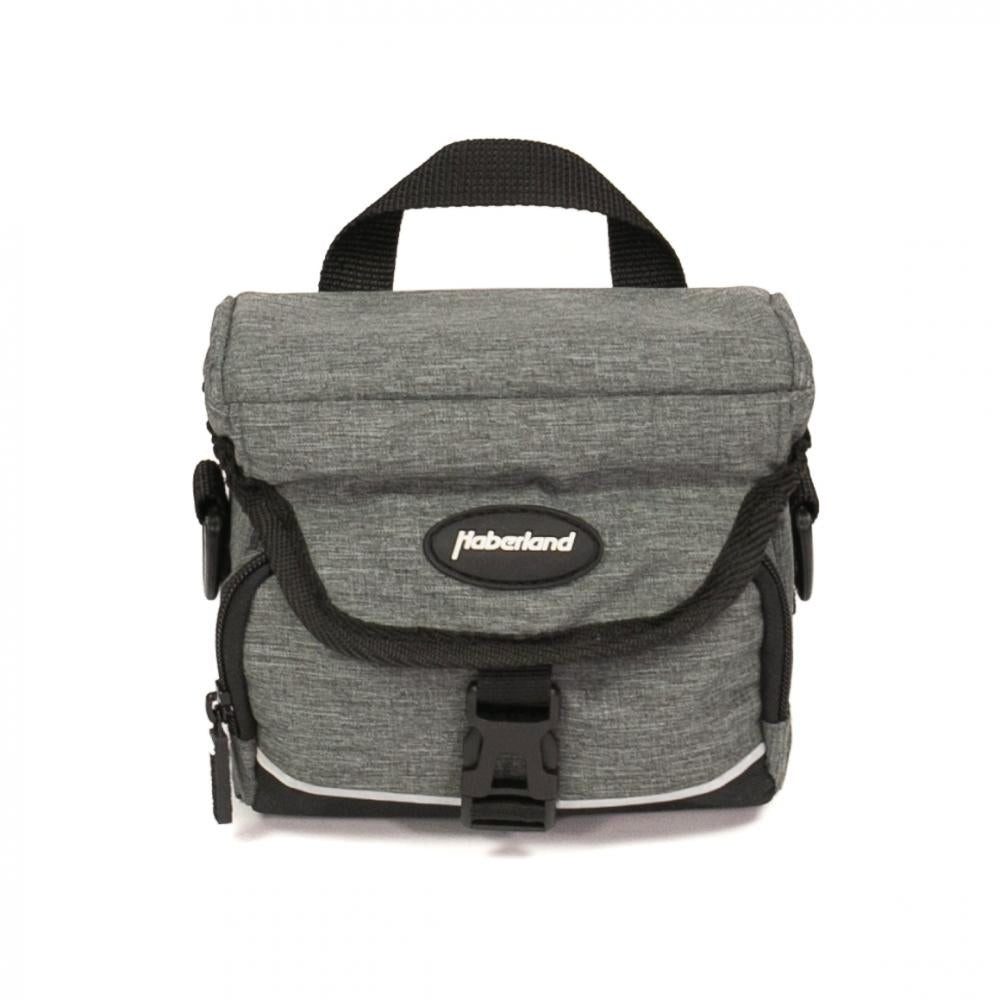 Haberland Fahrradtasche Haberland Lenkertasche 2l Mini grau - kompakte Lenkertasche für Alltag