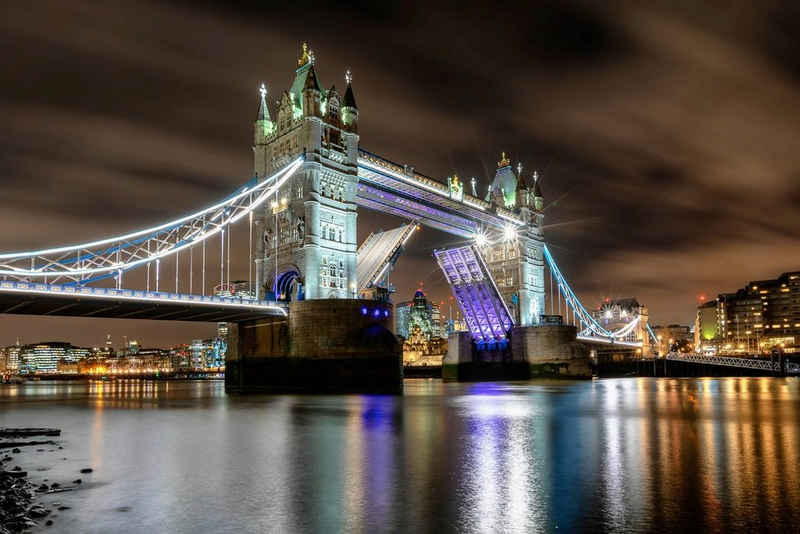 Papermoon Fototapete London bei Nacht