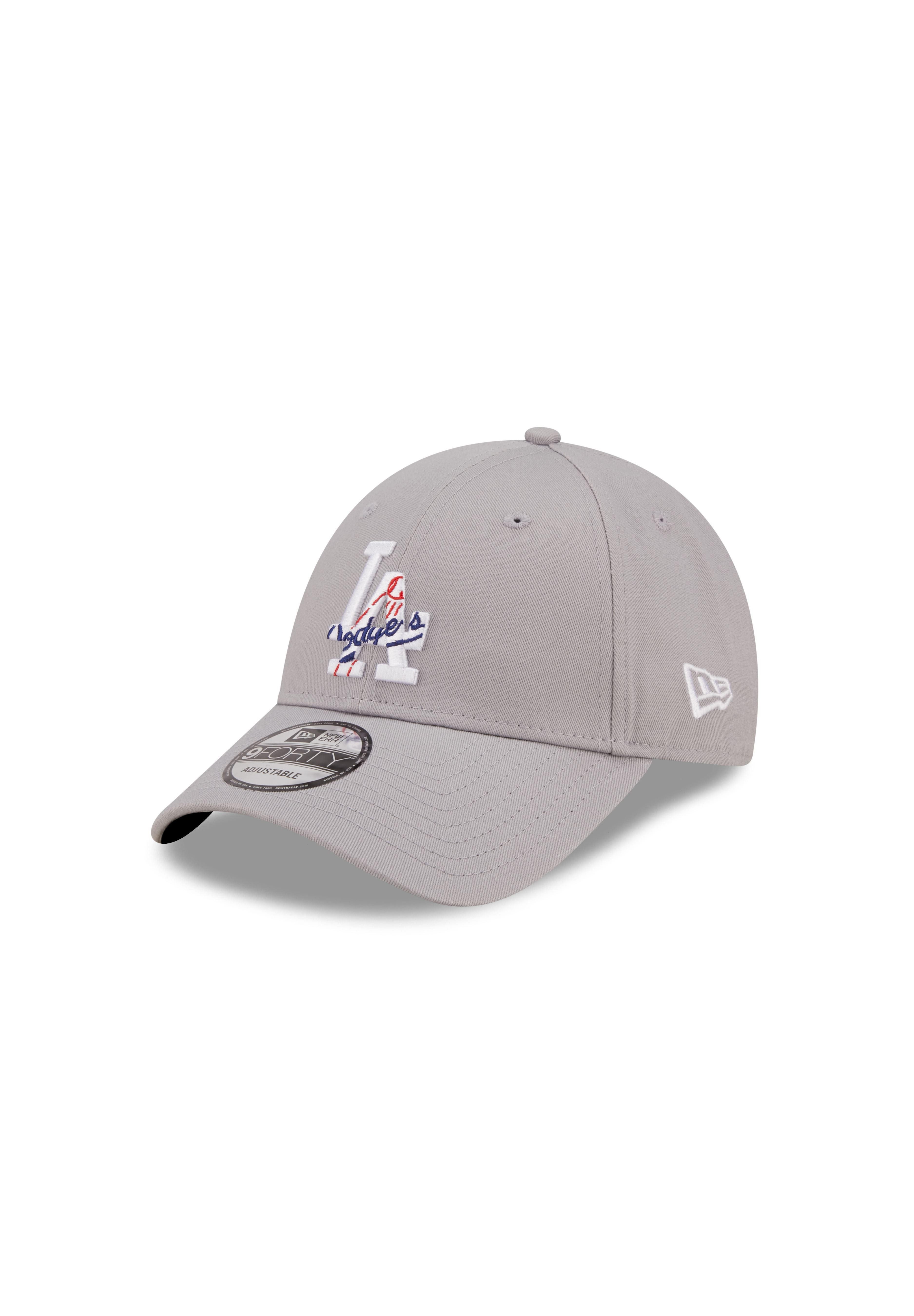 Baseball Cap Los Angeles Dodgers MLB Team Logo Infill Grau Verstellbare 9Forty Cap