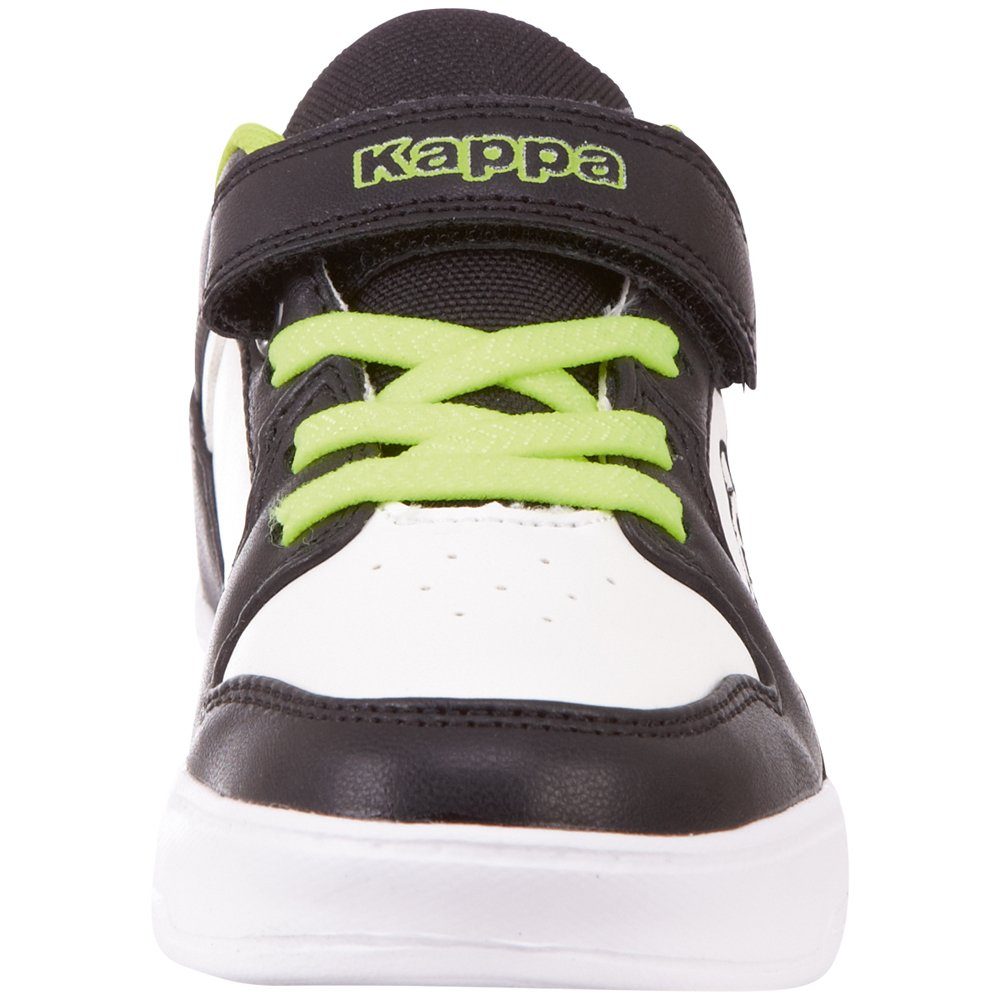 Kappa Sneaker in kinderfußgerechter Passform black-lime