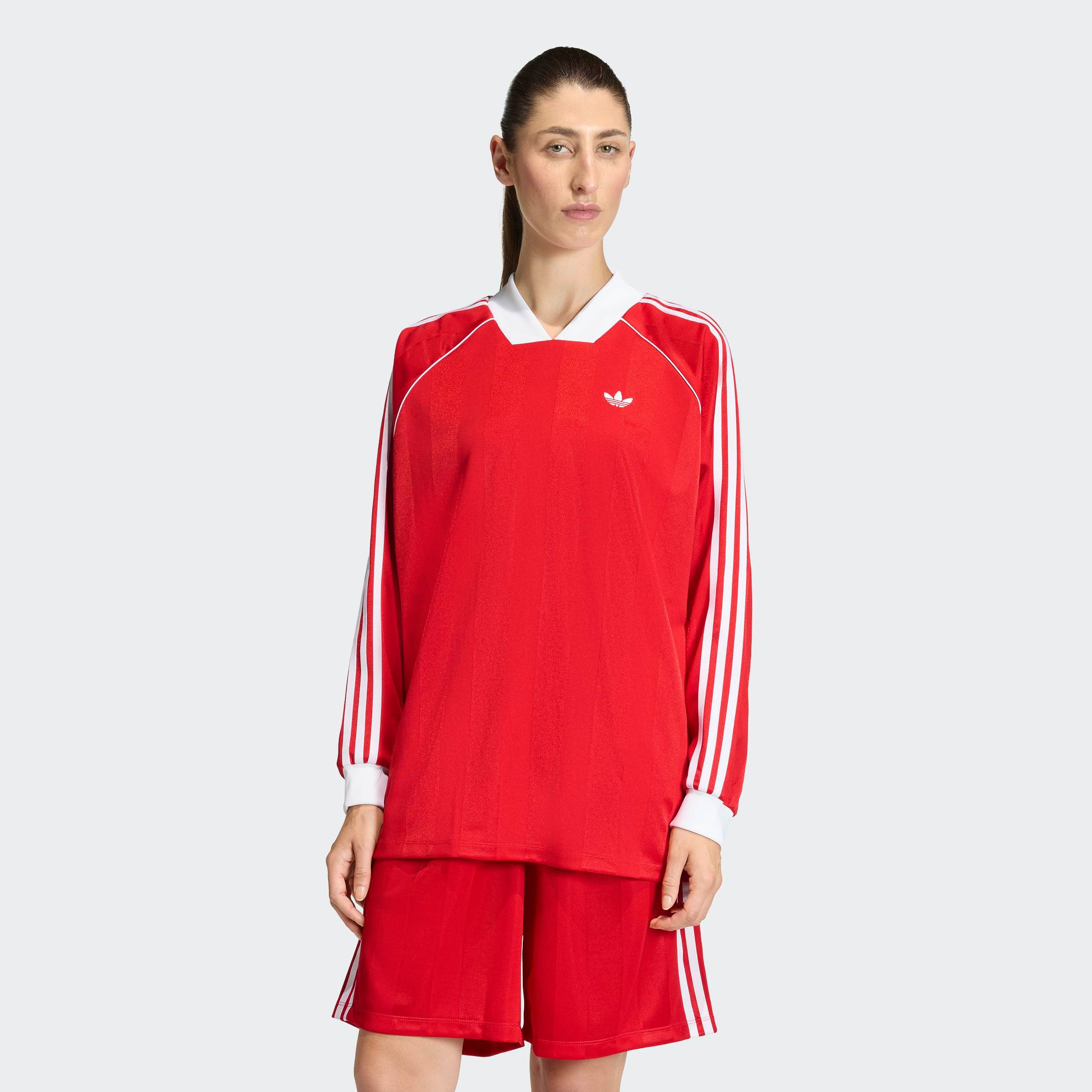adidas Originals Langarmshirt 3-STREIFEN JACQUARD LONGSLEEVE